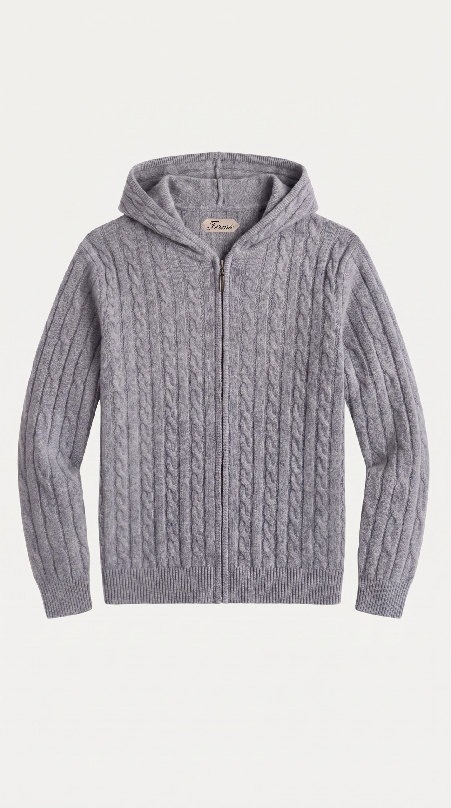 Como Cashmere Hoodie Grey