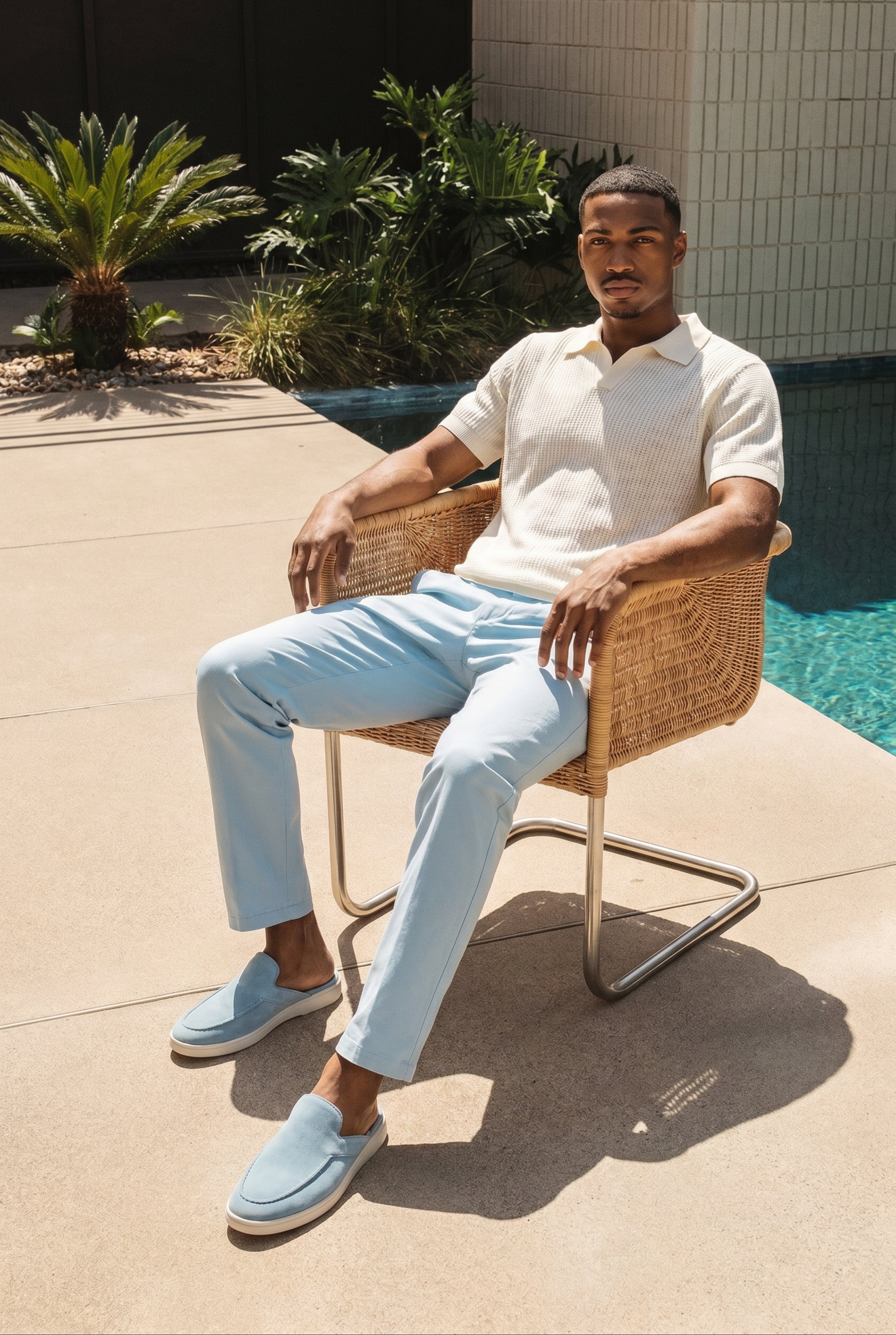 Portofino Classic Trouser Light Blue