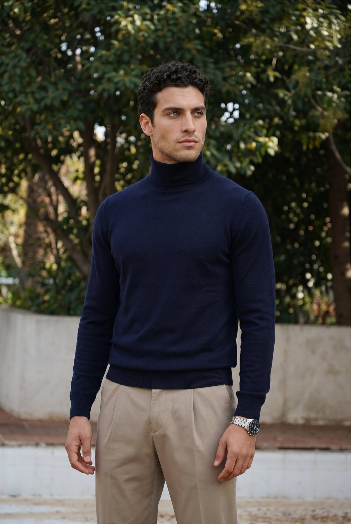 Amalfi Extrafine Rollneck Navy