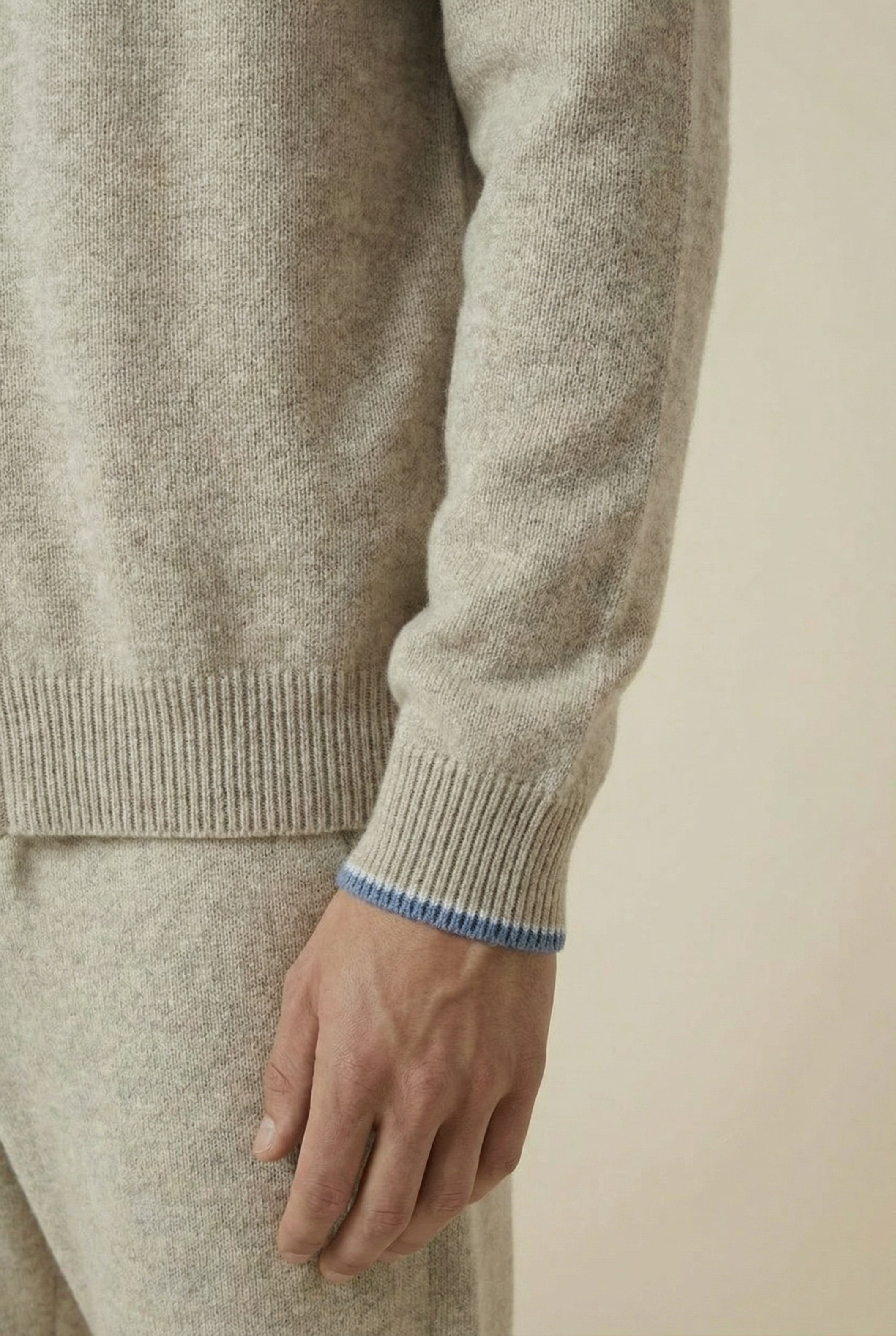 Venezia Cashmere Set Beige Blue