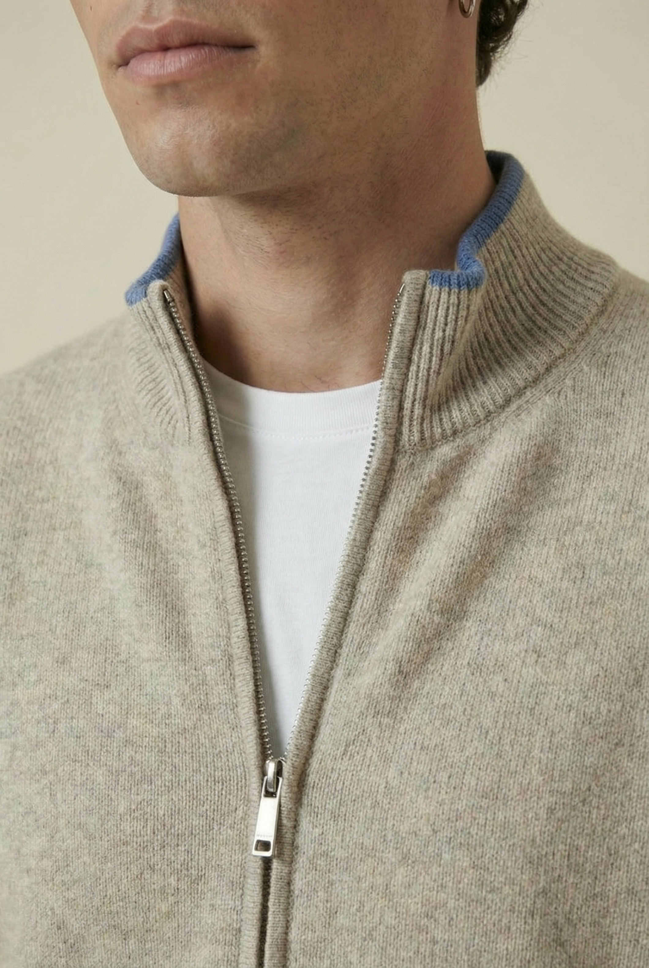 Venezia Cashmere Set Beige Blue