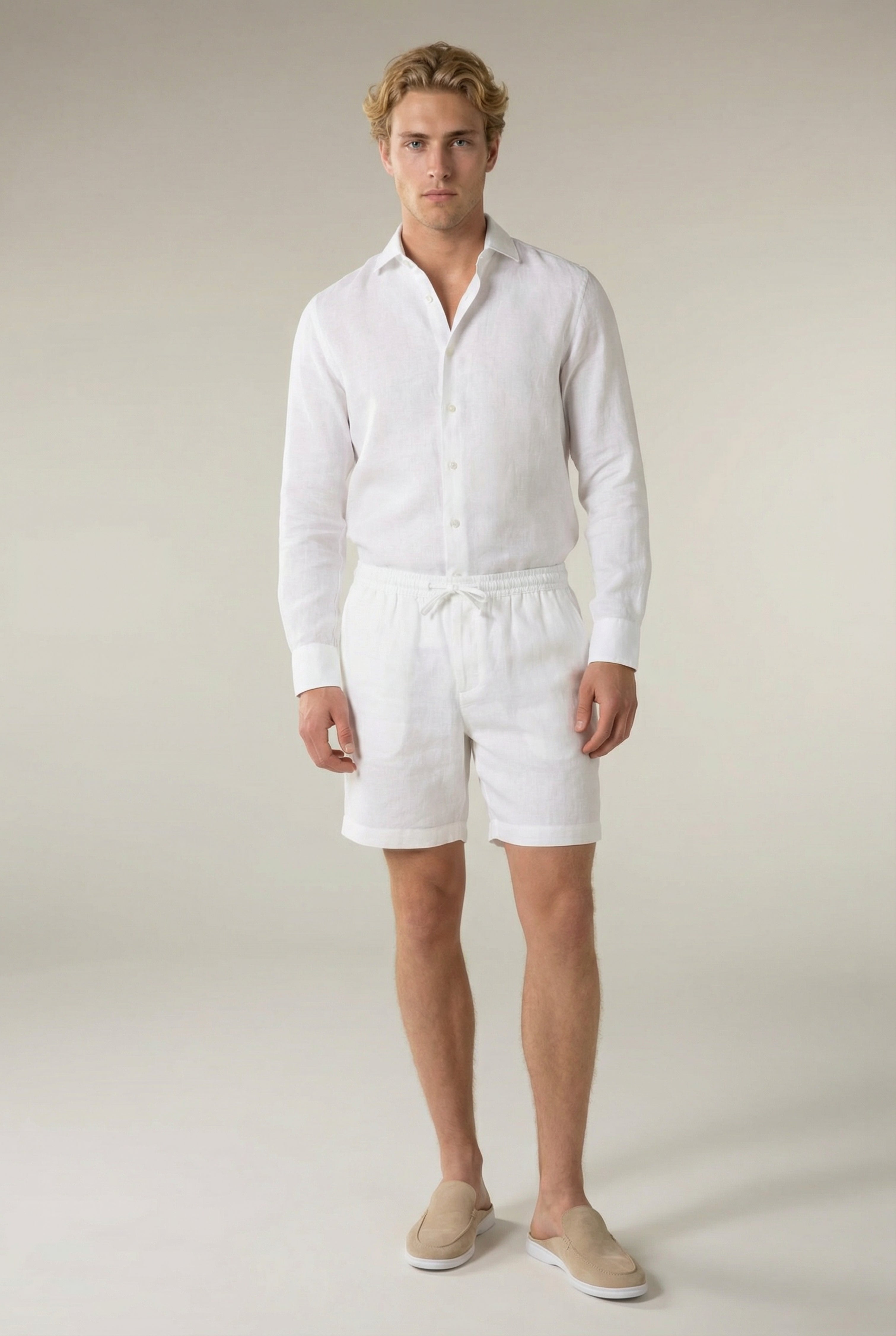 Amalfi Linen Short White