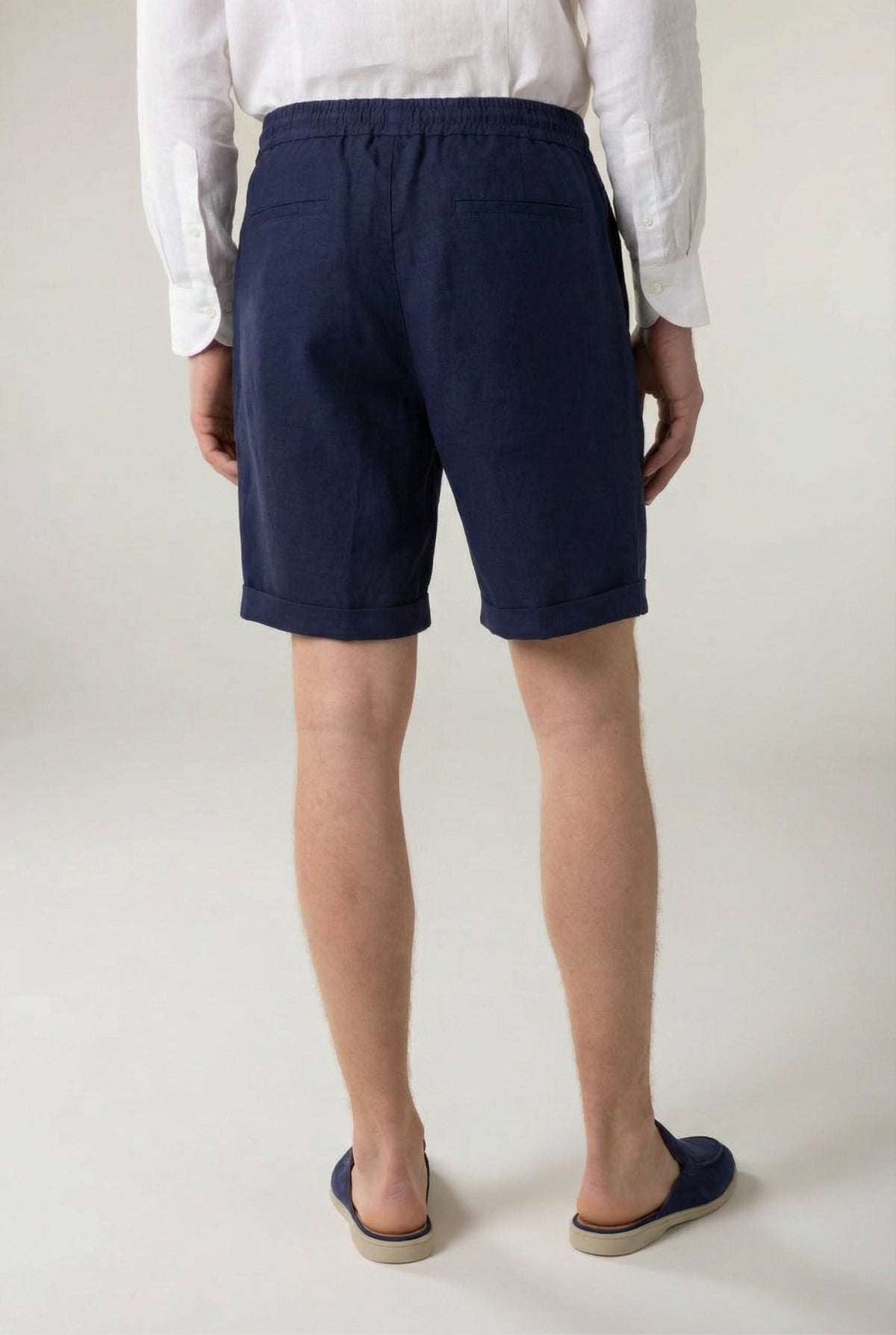 Amalfi Linen Short Navy