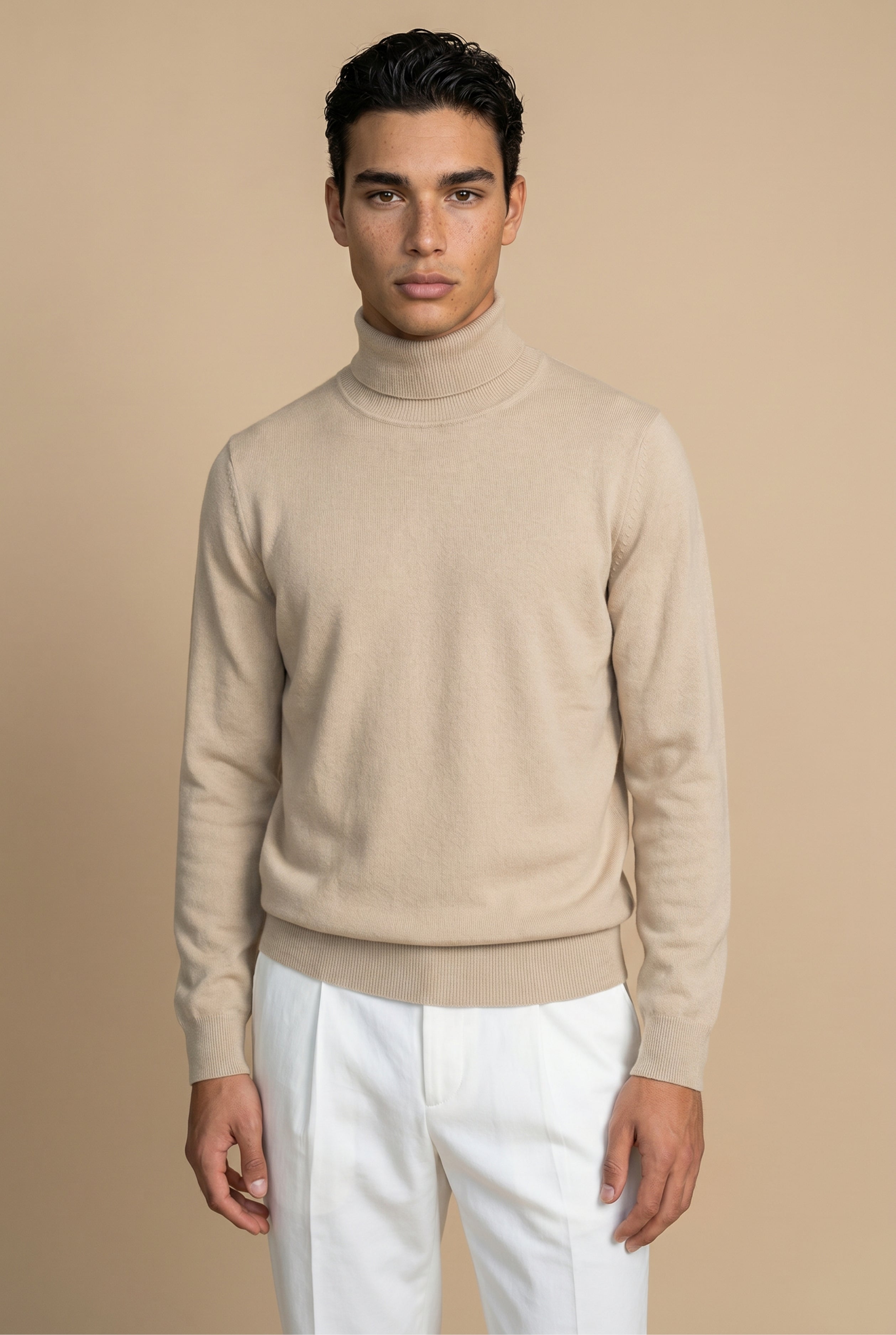 Amalfi Extrafine Rollneck Sand