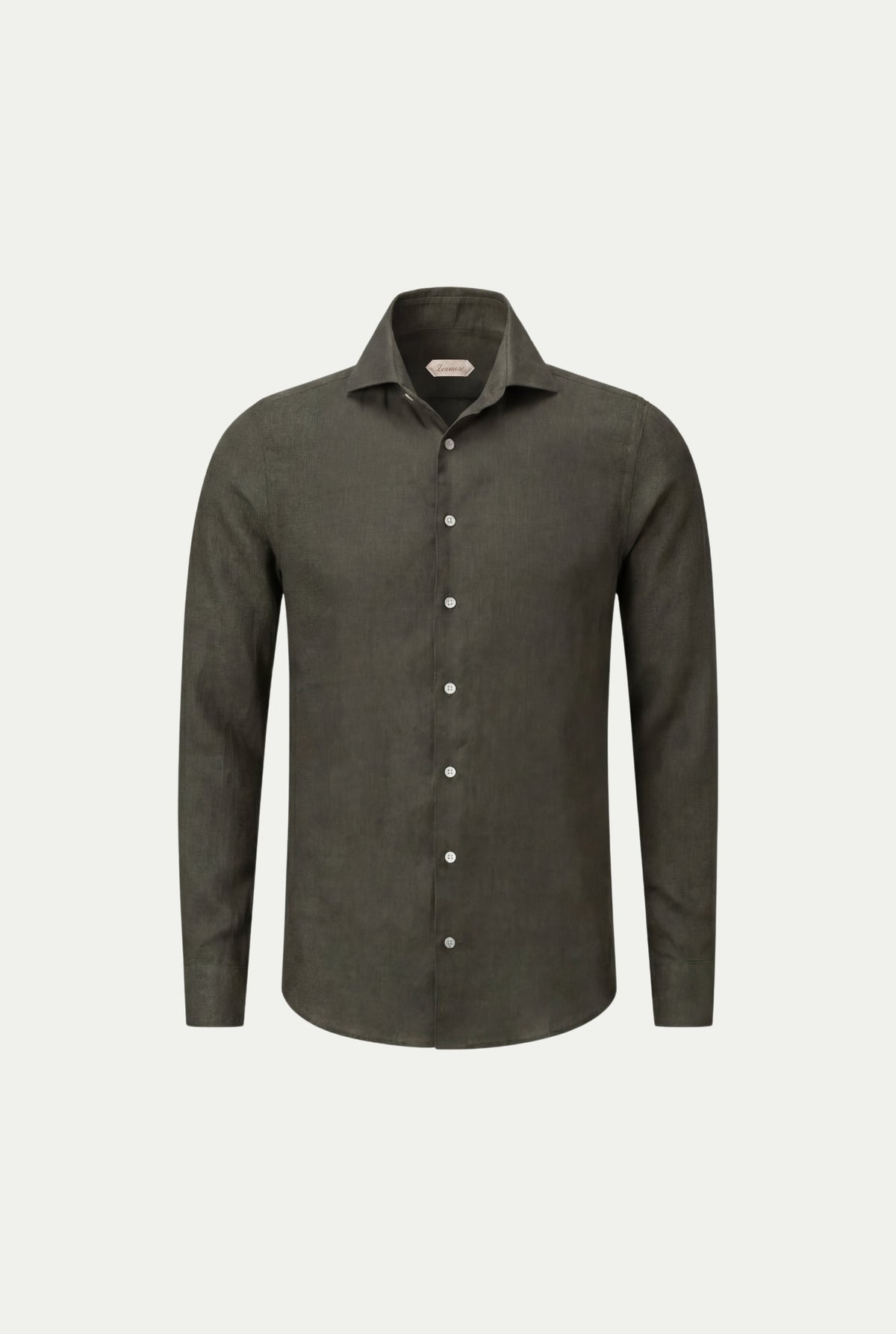 Amalfi Long Sleeve Linen Shirt Olive