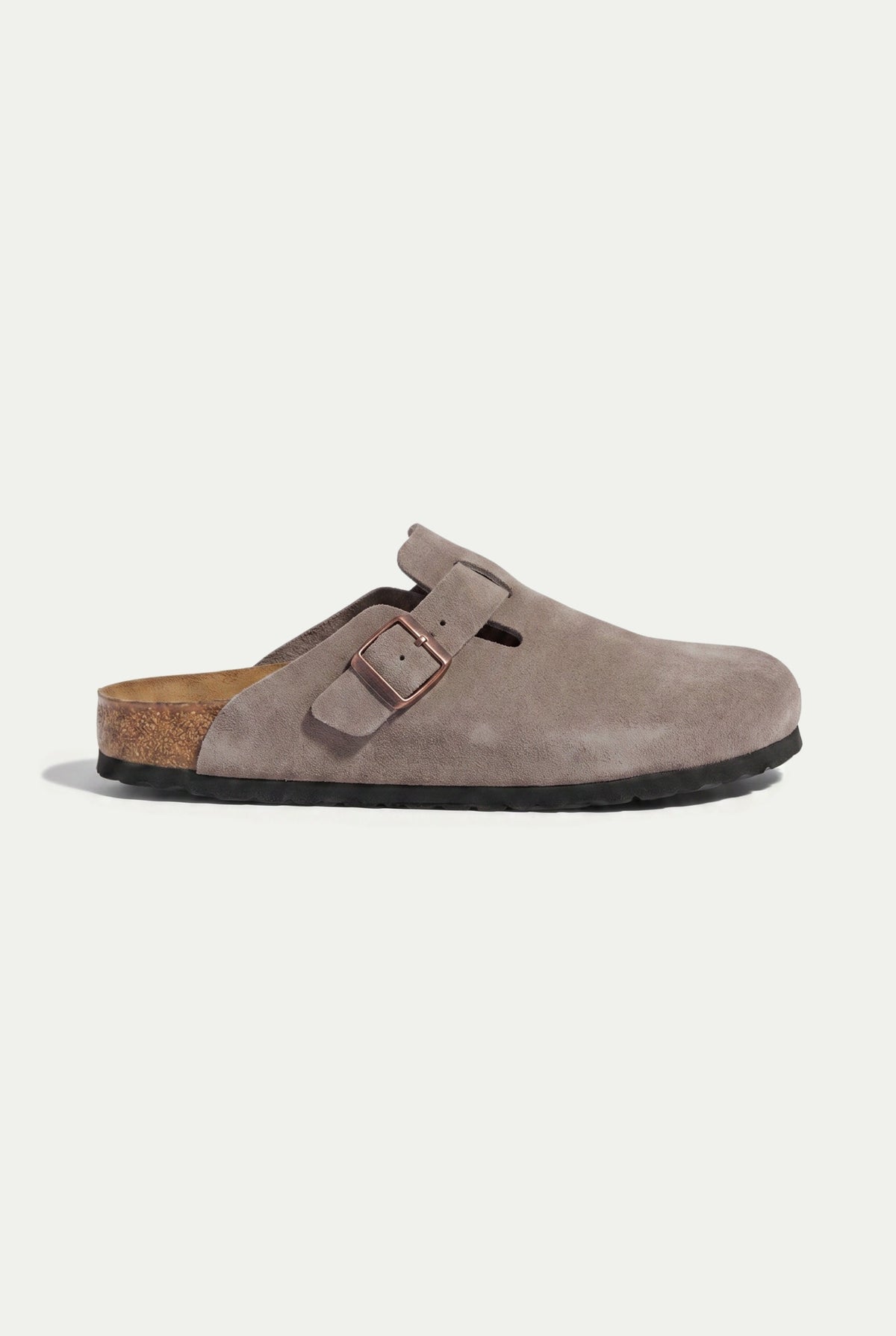 Oslo Suede Clog Taupe