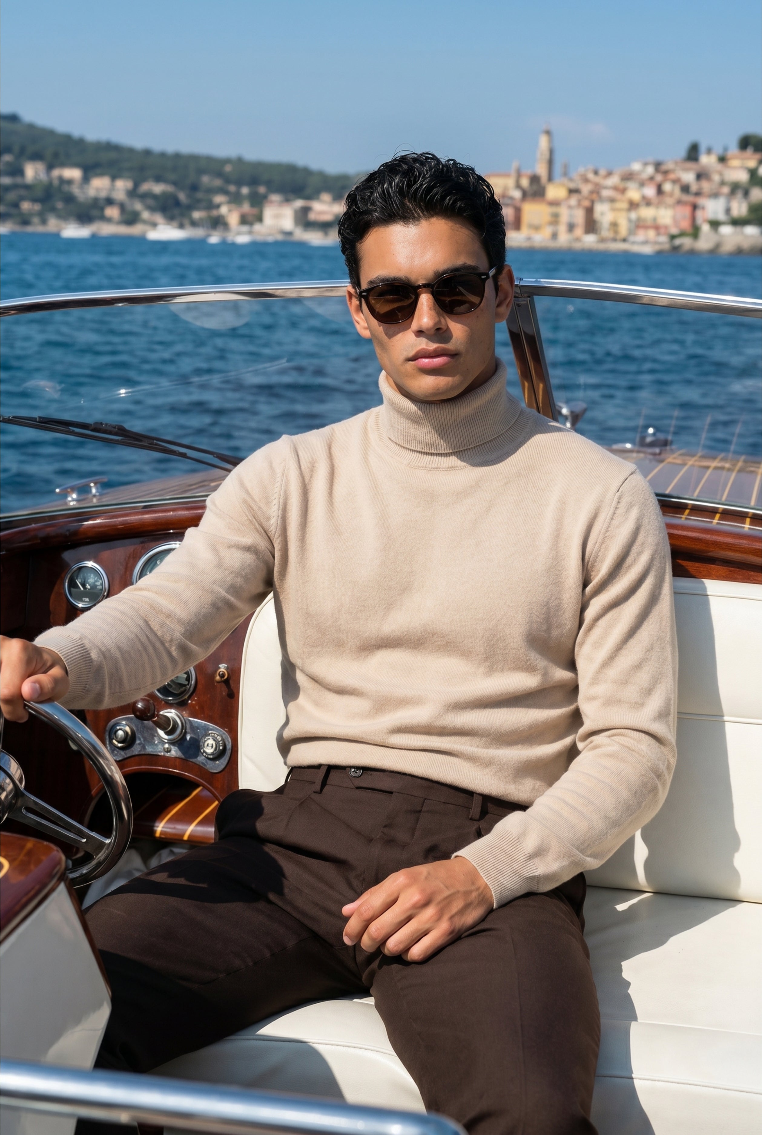 Amalfi Extrafine Rollneck Sand