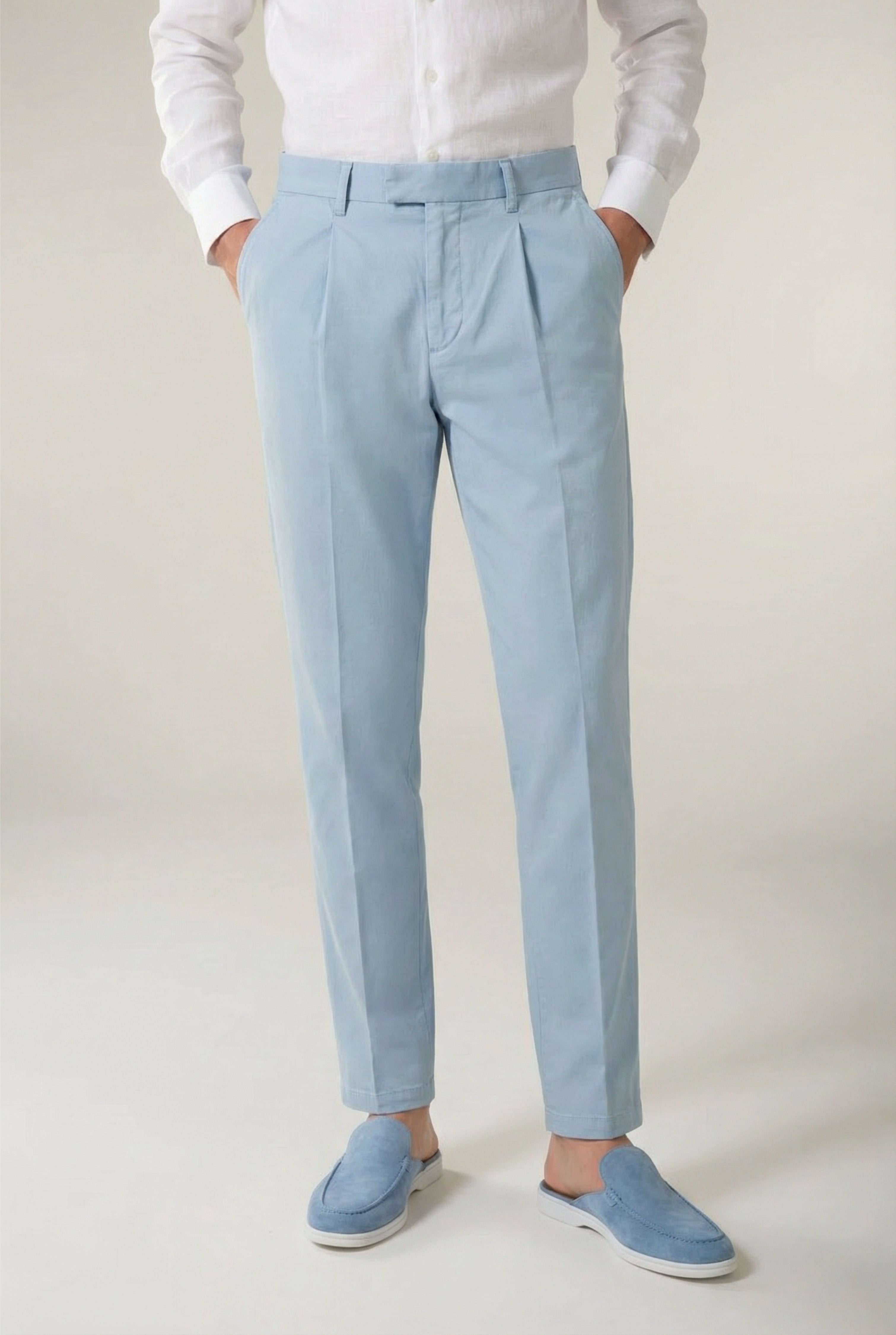 Portofino Classic Trouser Light Blue