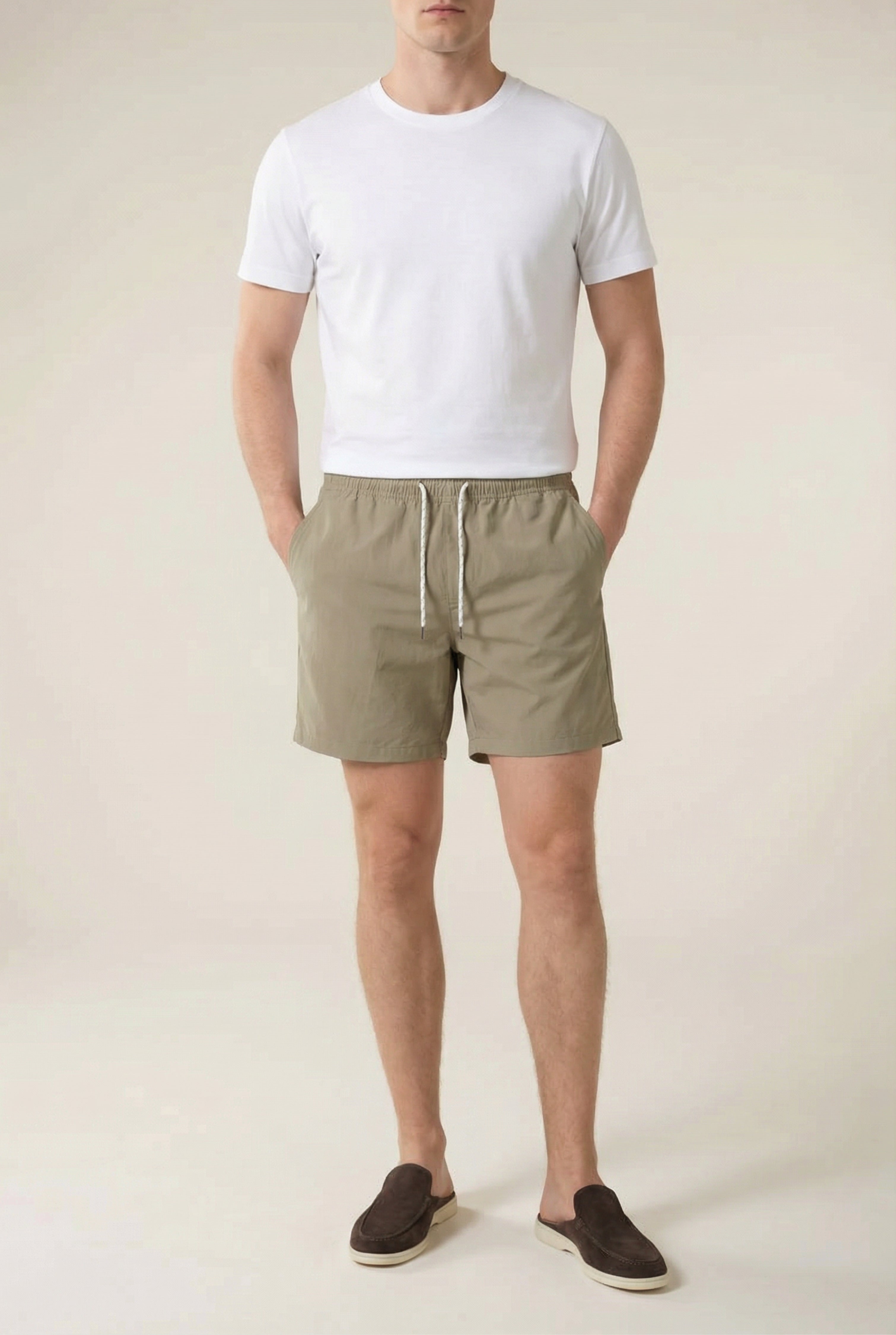 Portofino Nylon Swim Short Khaki
