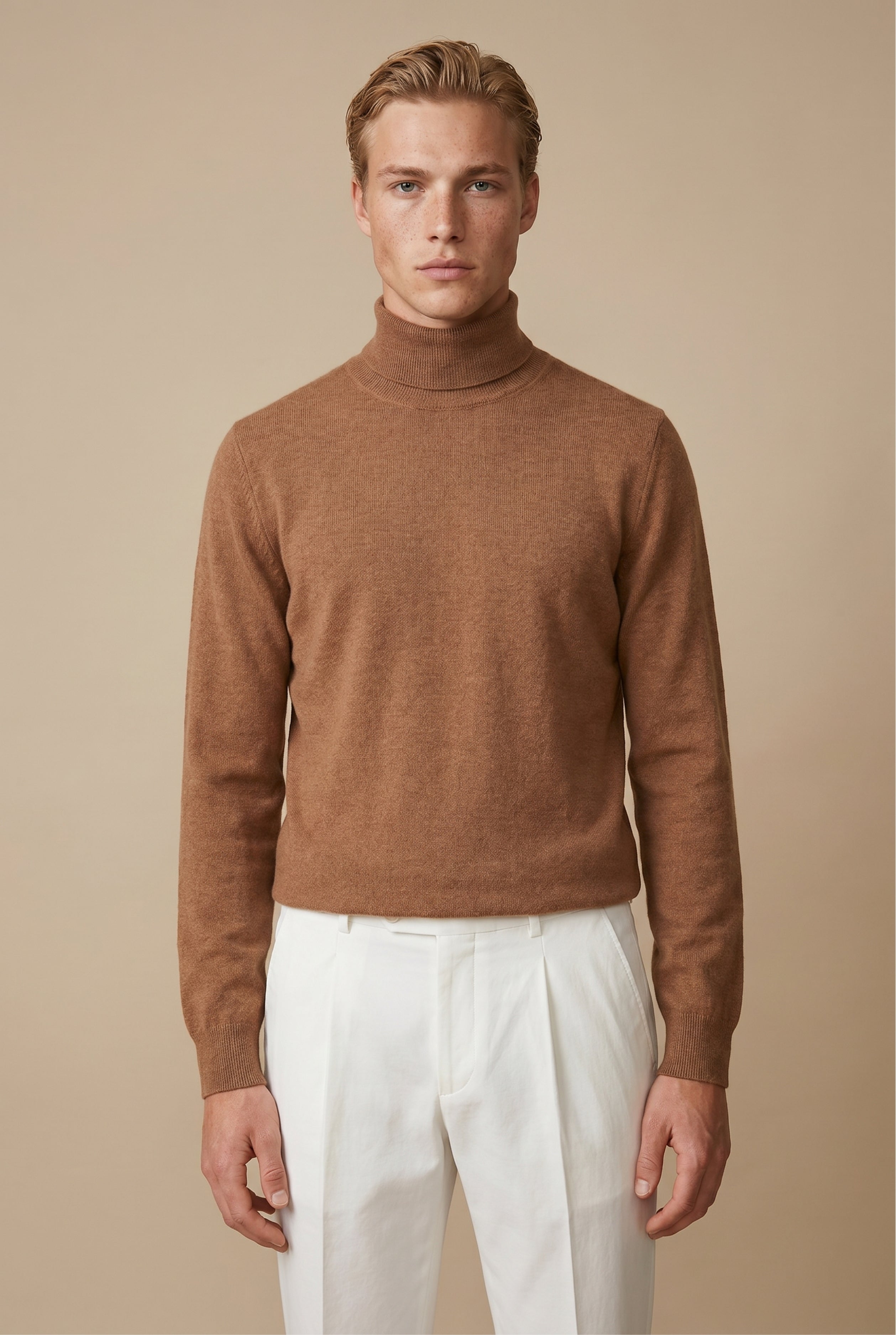 Amalfi Extrafine Rollneck Brown
