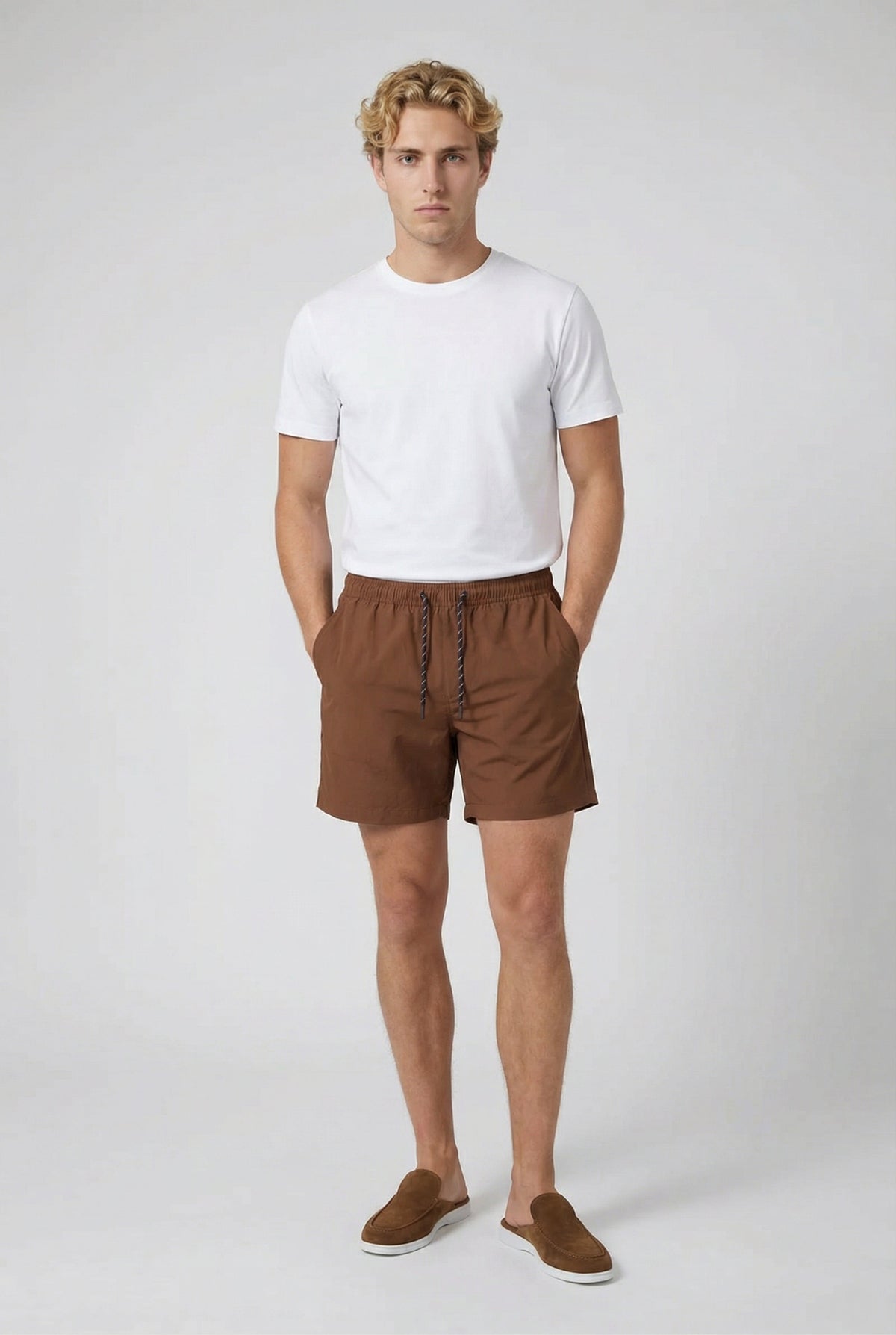 Portofino Nylon Swim Short Terracotta