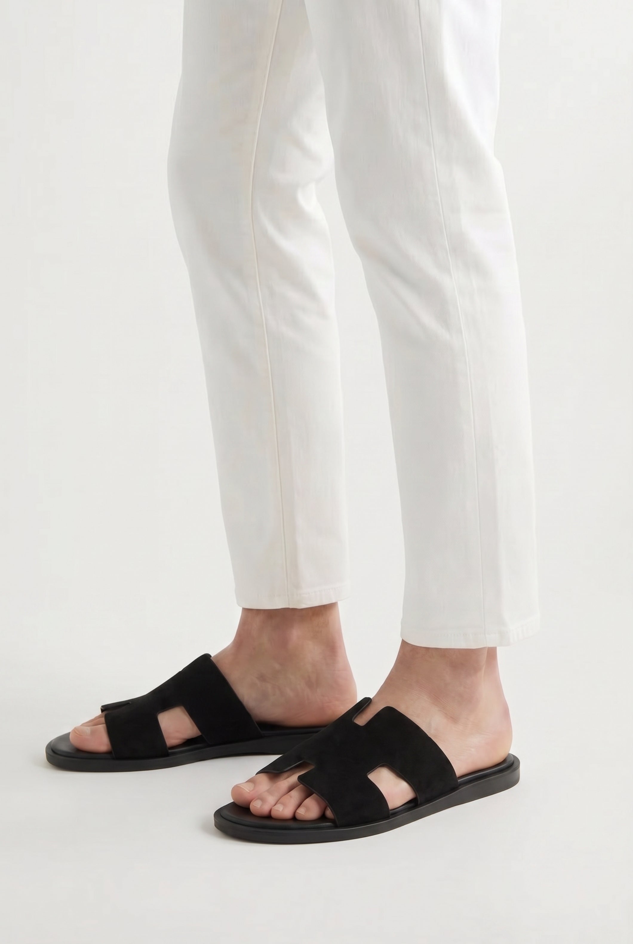 Capri Suède Slide Black