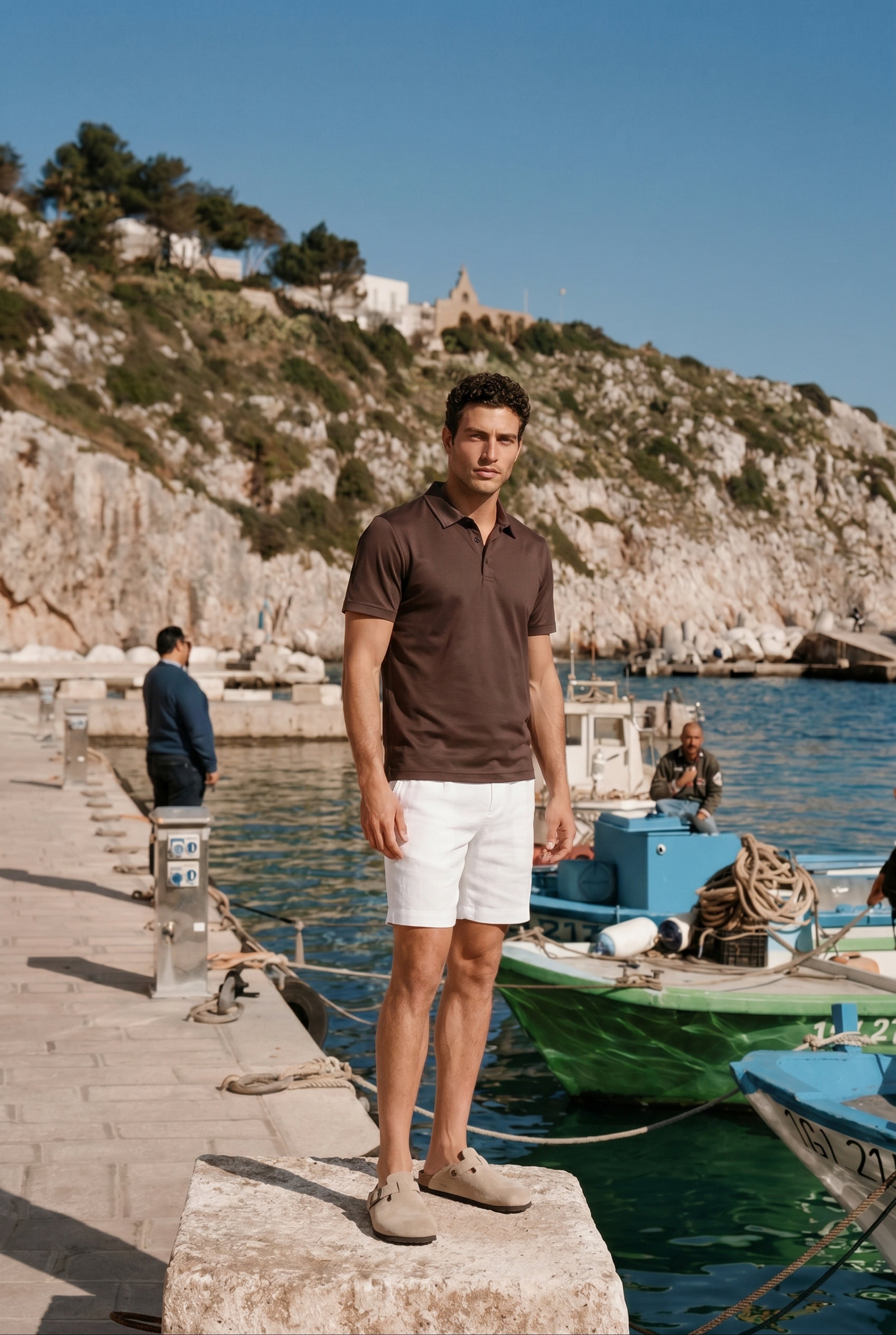 Amalfi Linen Short White