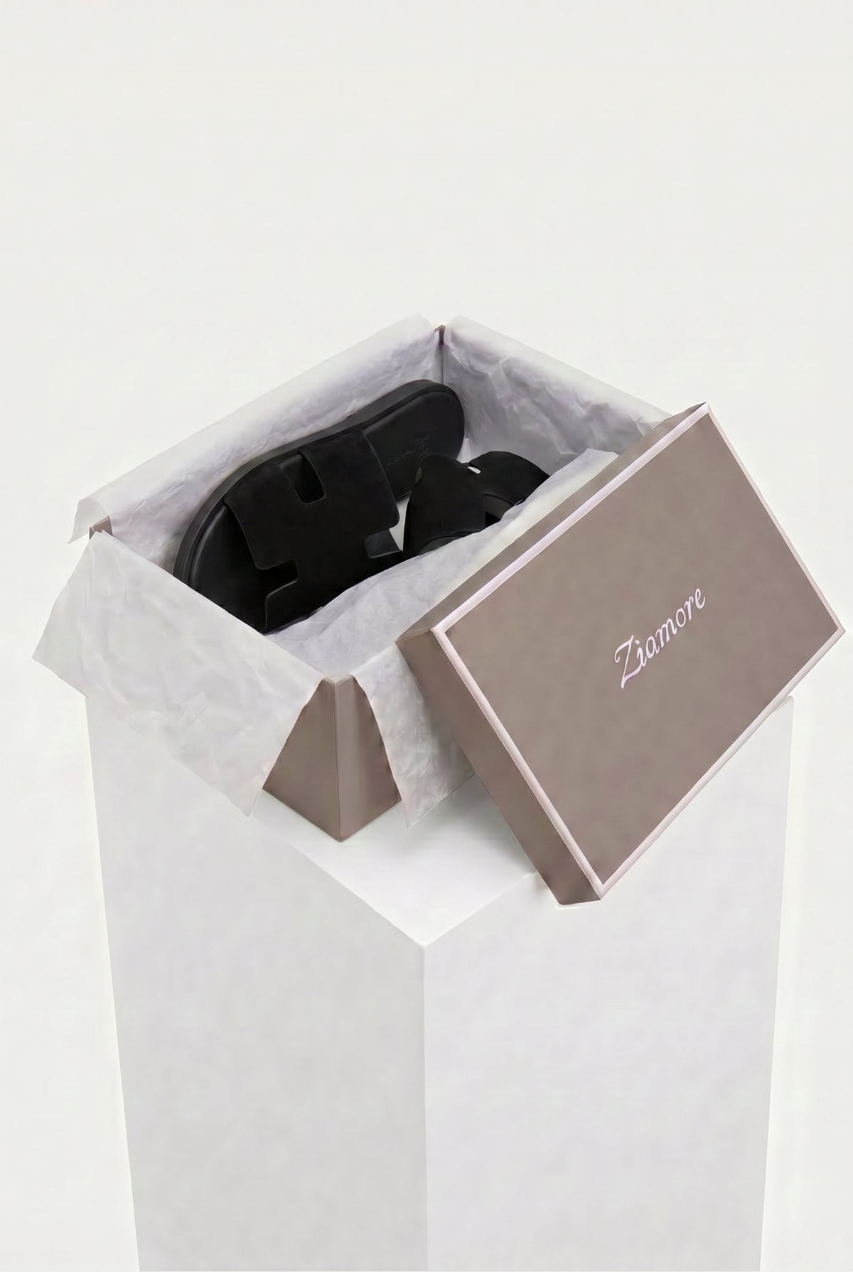 Capri Suède Slide Black