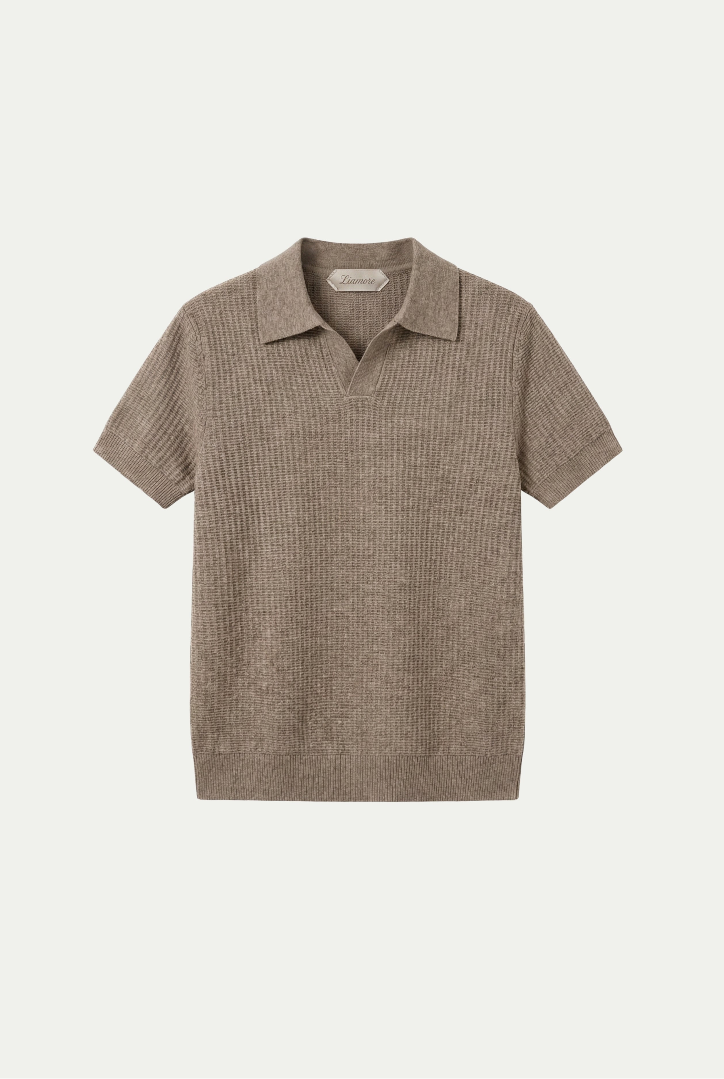 Ravello Knit Polo Taupe