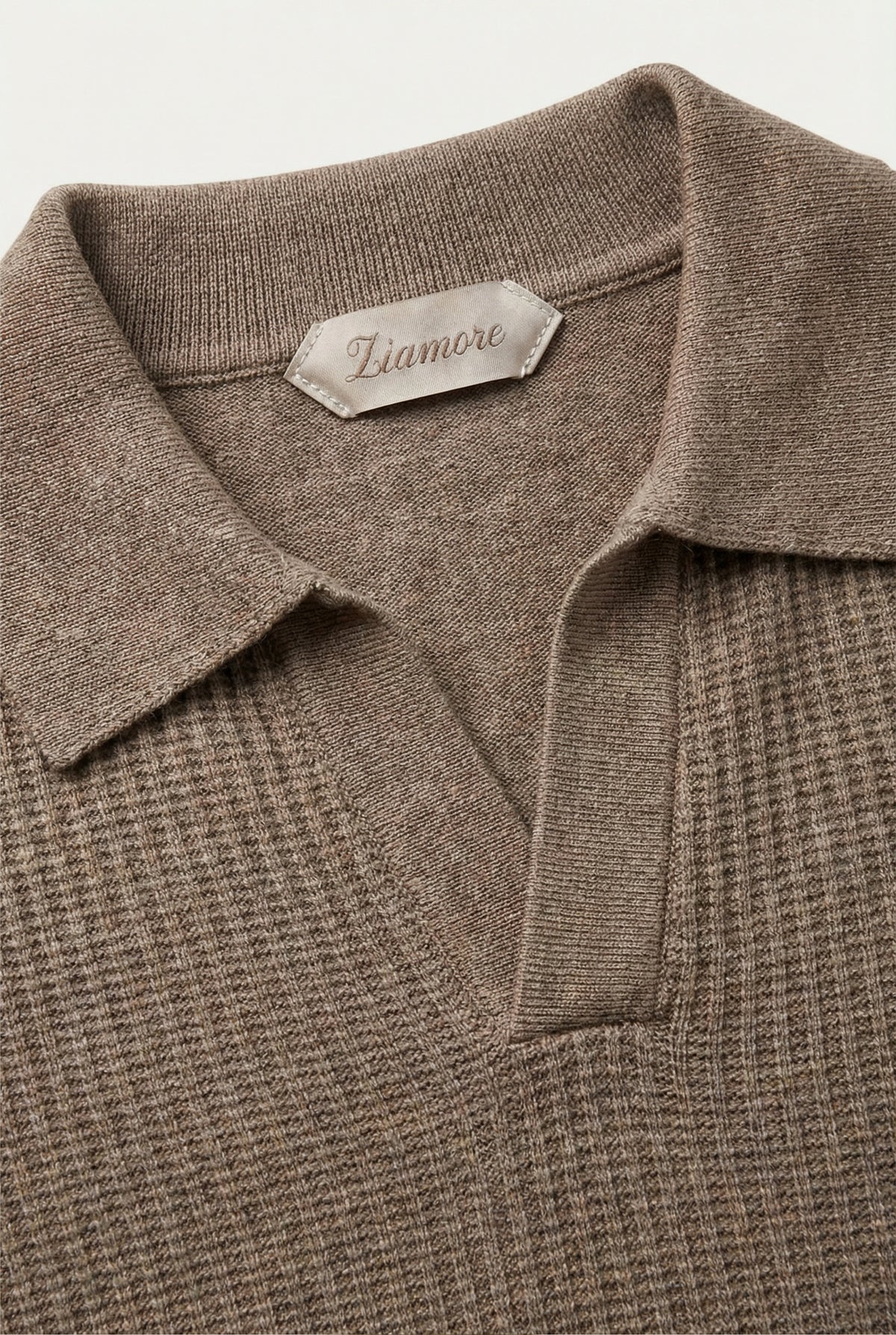 Ravello Knit Polo Taupe