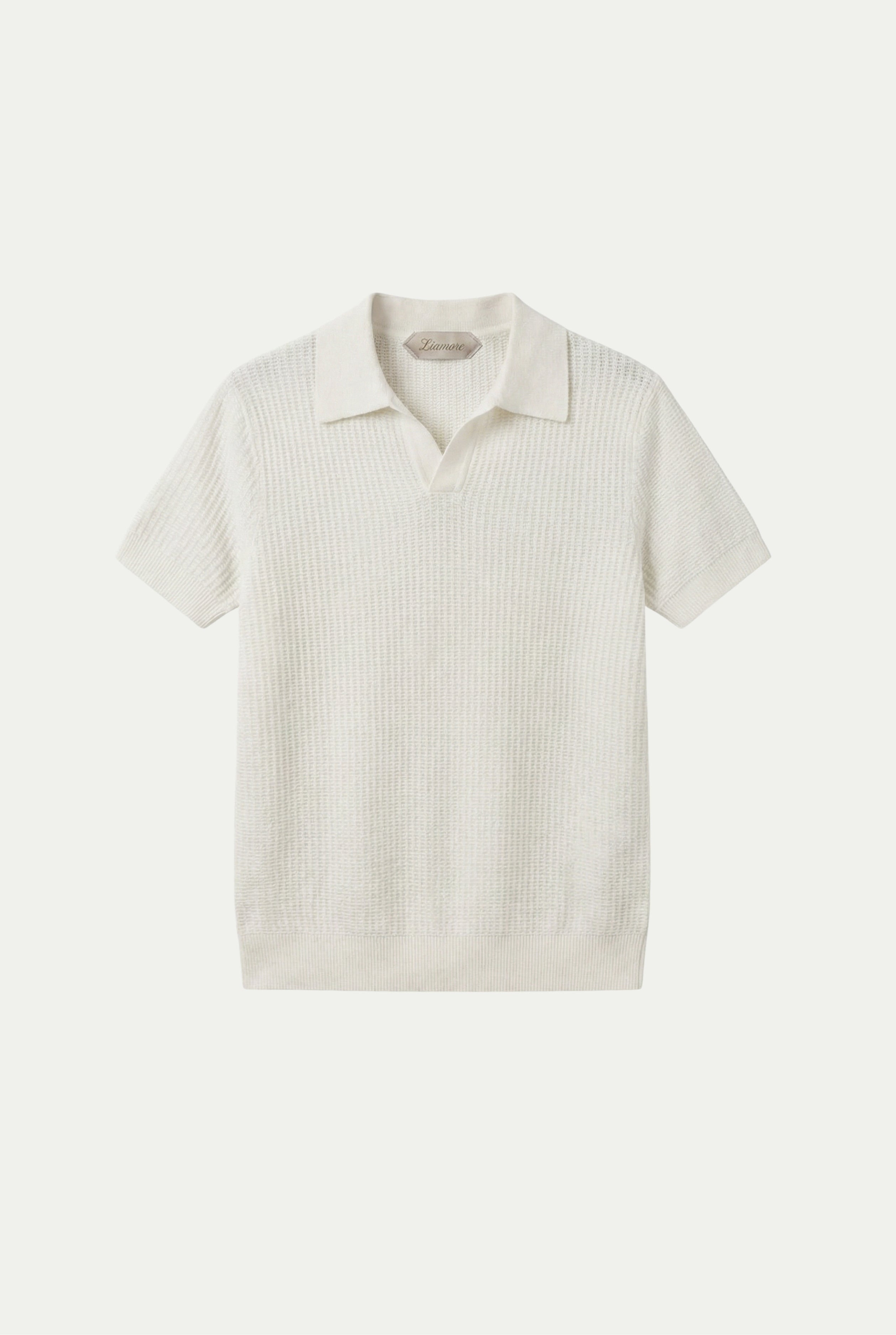 Ravello Knit Polo Cream