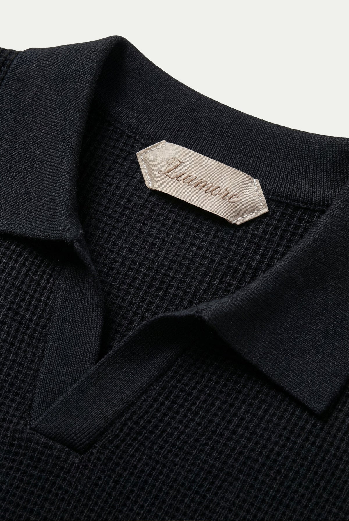 Ravello Knit Polo Forest Black