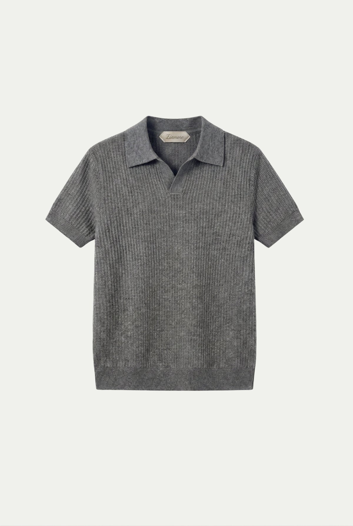 Ravello Knit Polo Grey