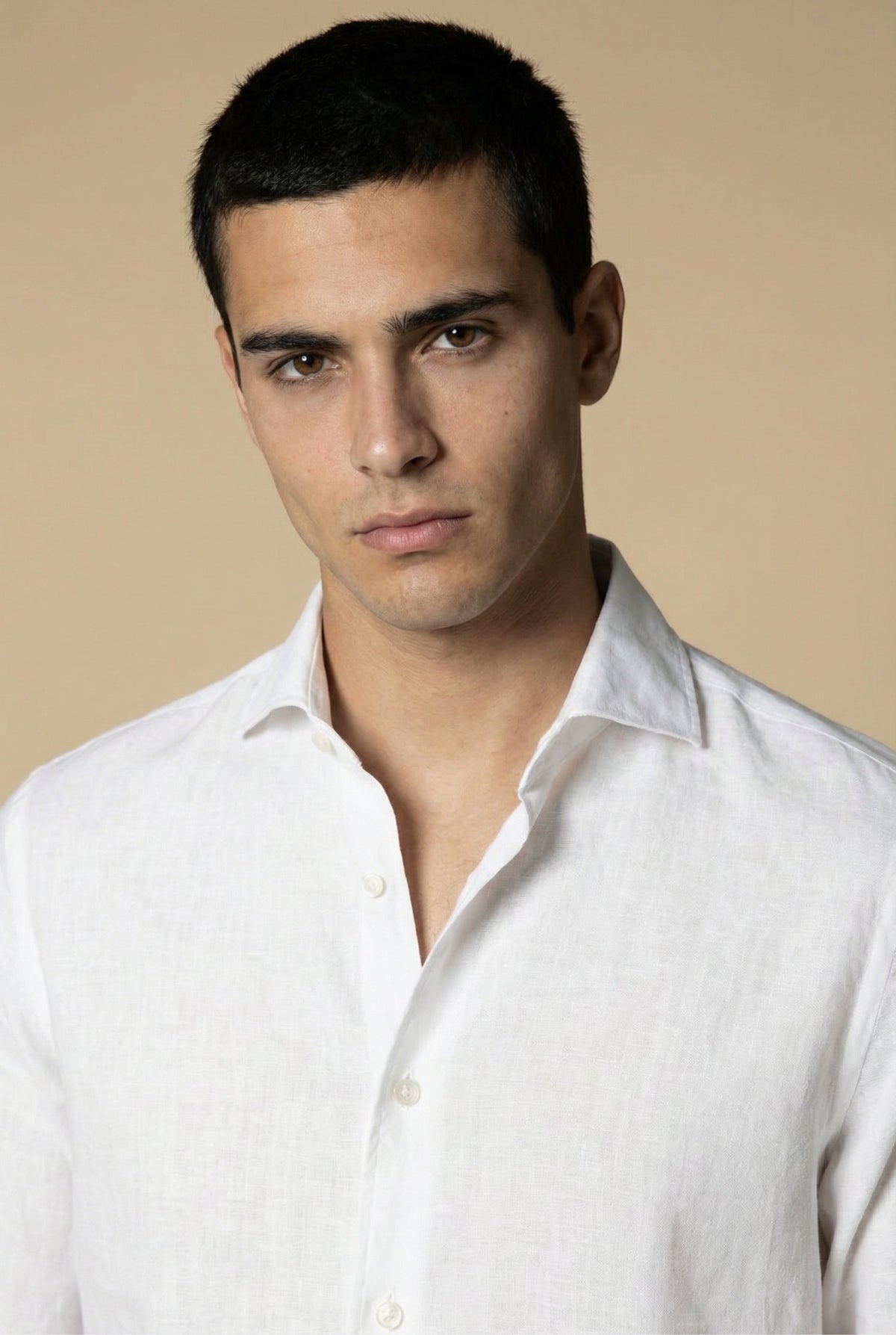 Amalfi Long Sleeve Linen Shirt White