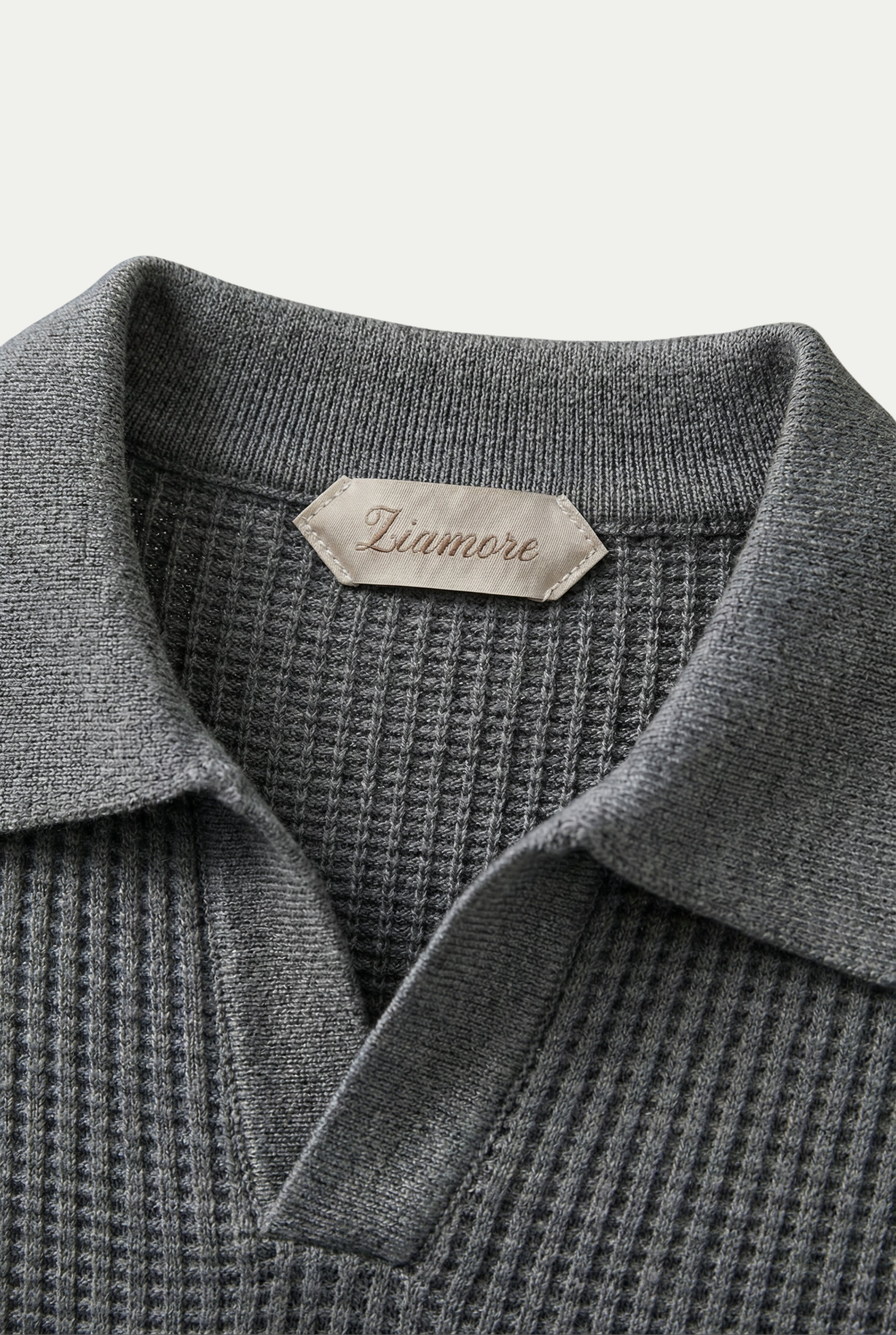 Ravello Knit Polo Grey