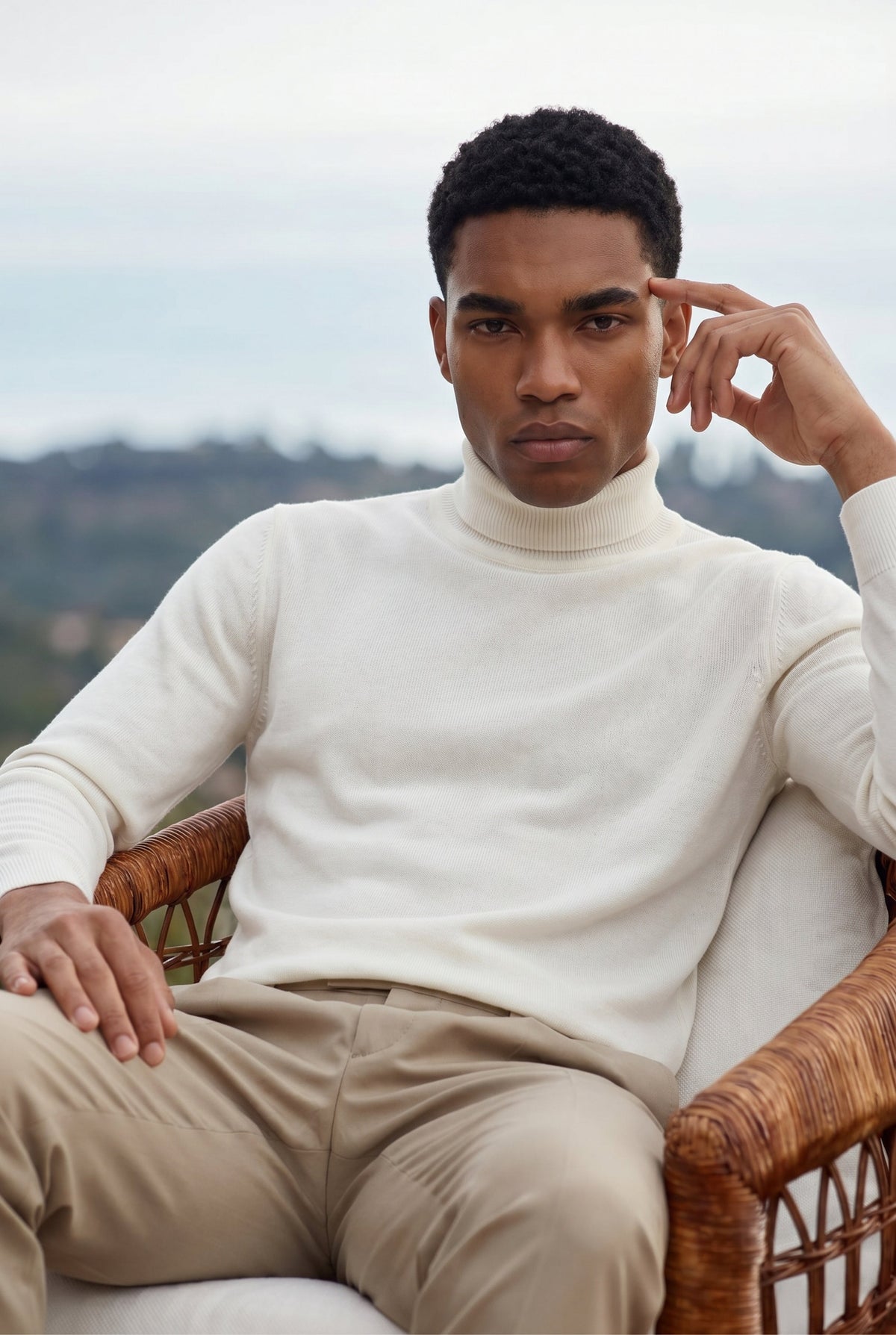 Amalfi Extrafine Rollneck White