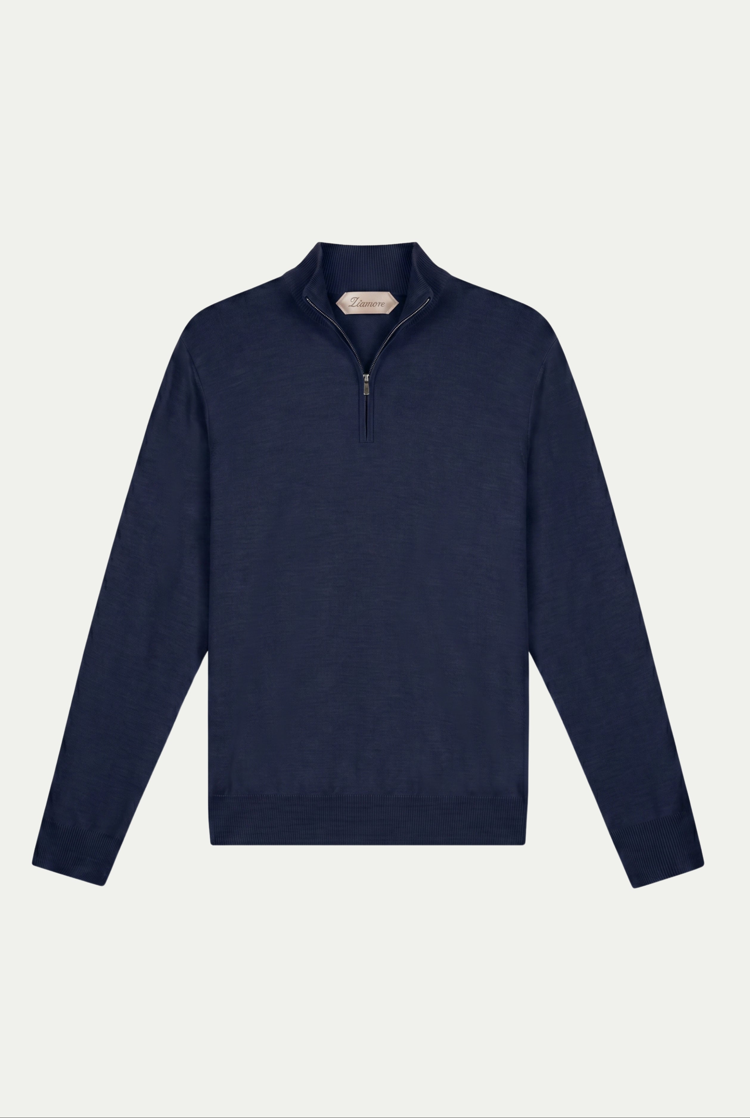 Merino Quarter Zip Navy