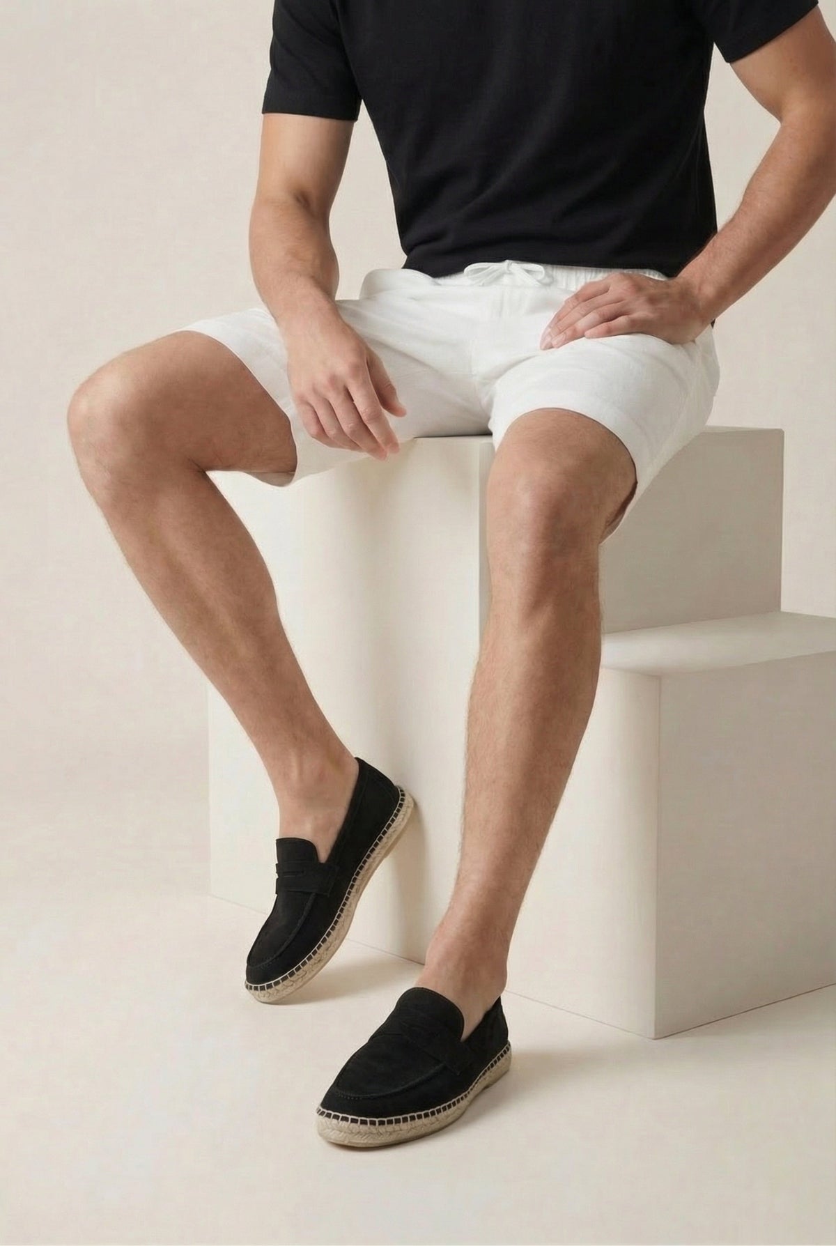 Capri Suede Loafer Black