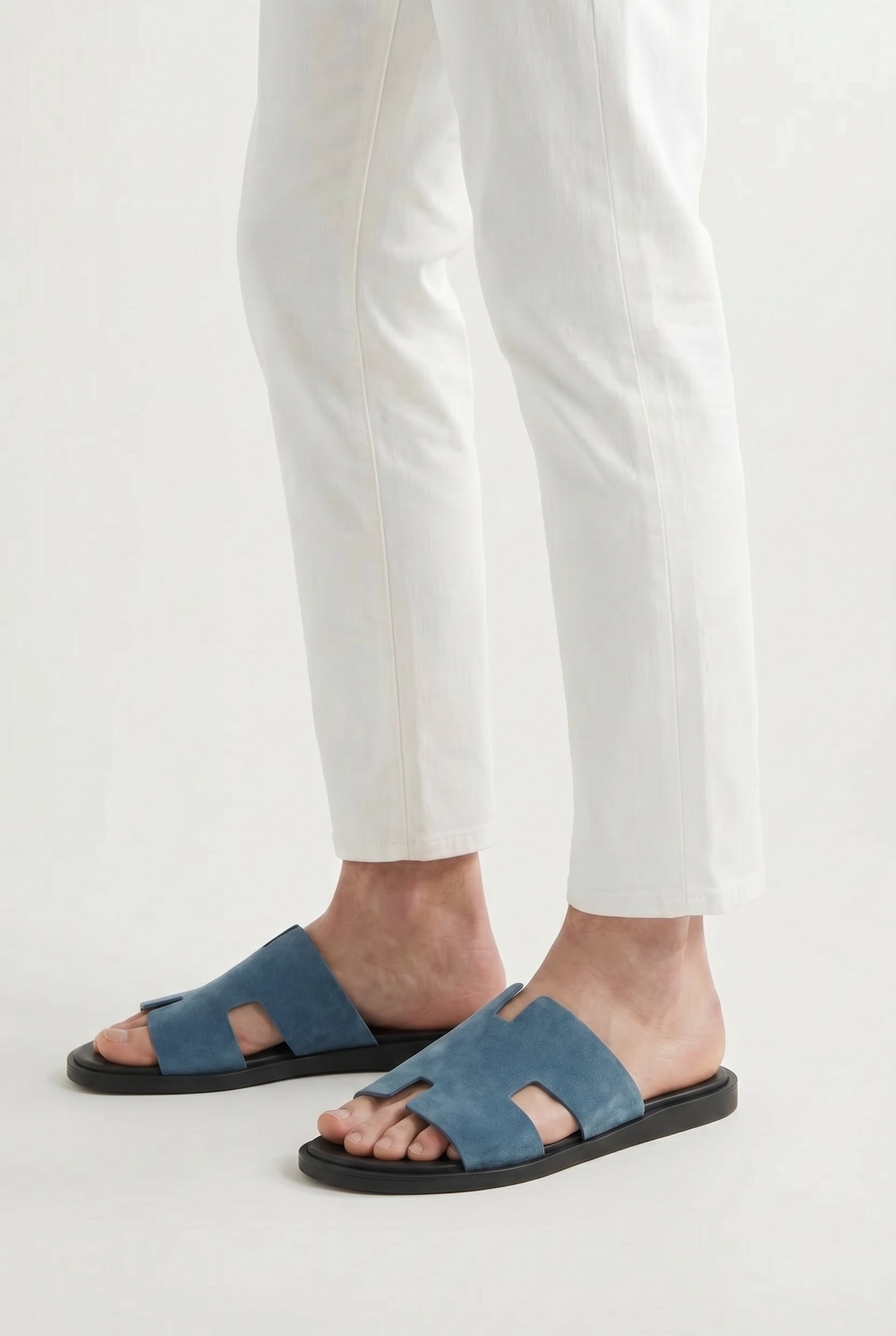 Capri Suède Slide Slate