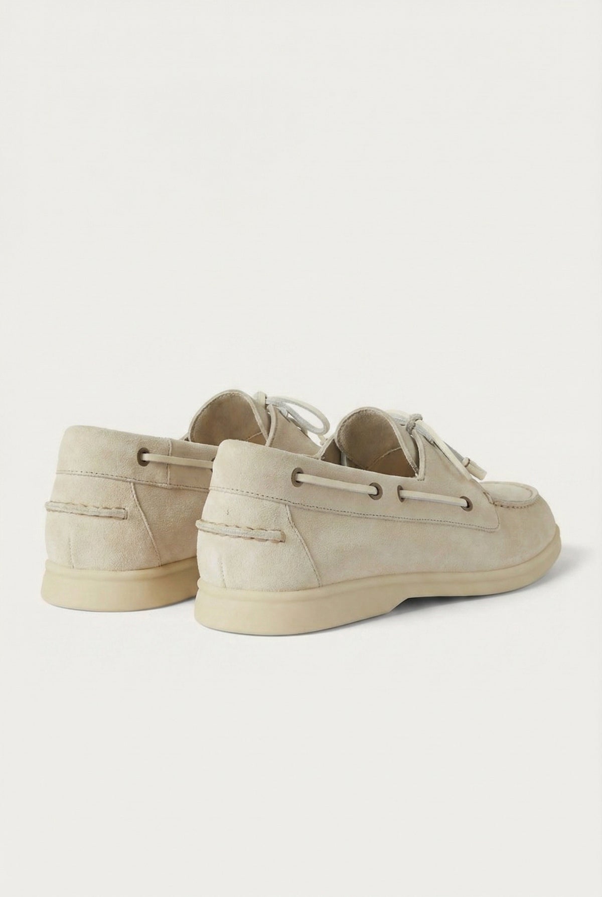 Yacht Walk Suede Loafer Cream
