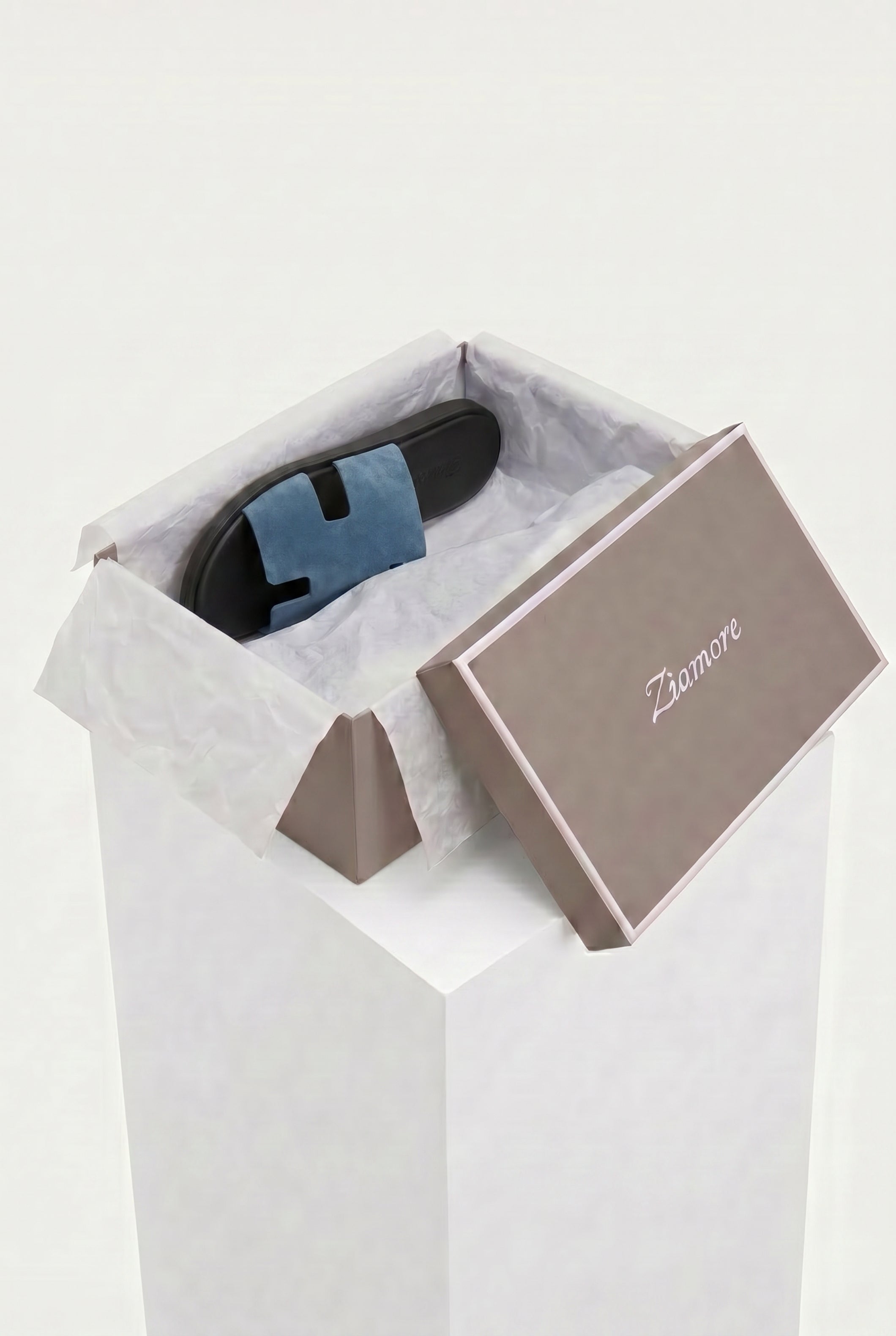 Capri Suède Slide Slate