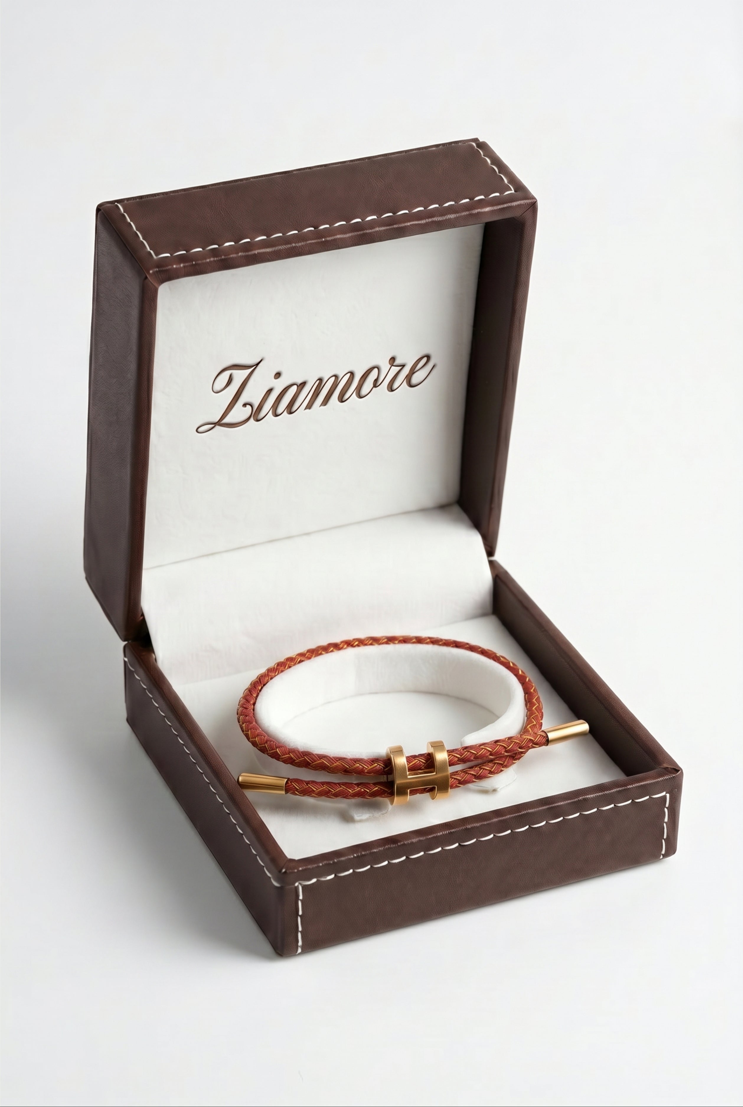 Ziamore Gold Bracelet Burgundy/Gold