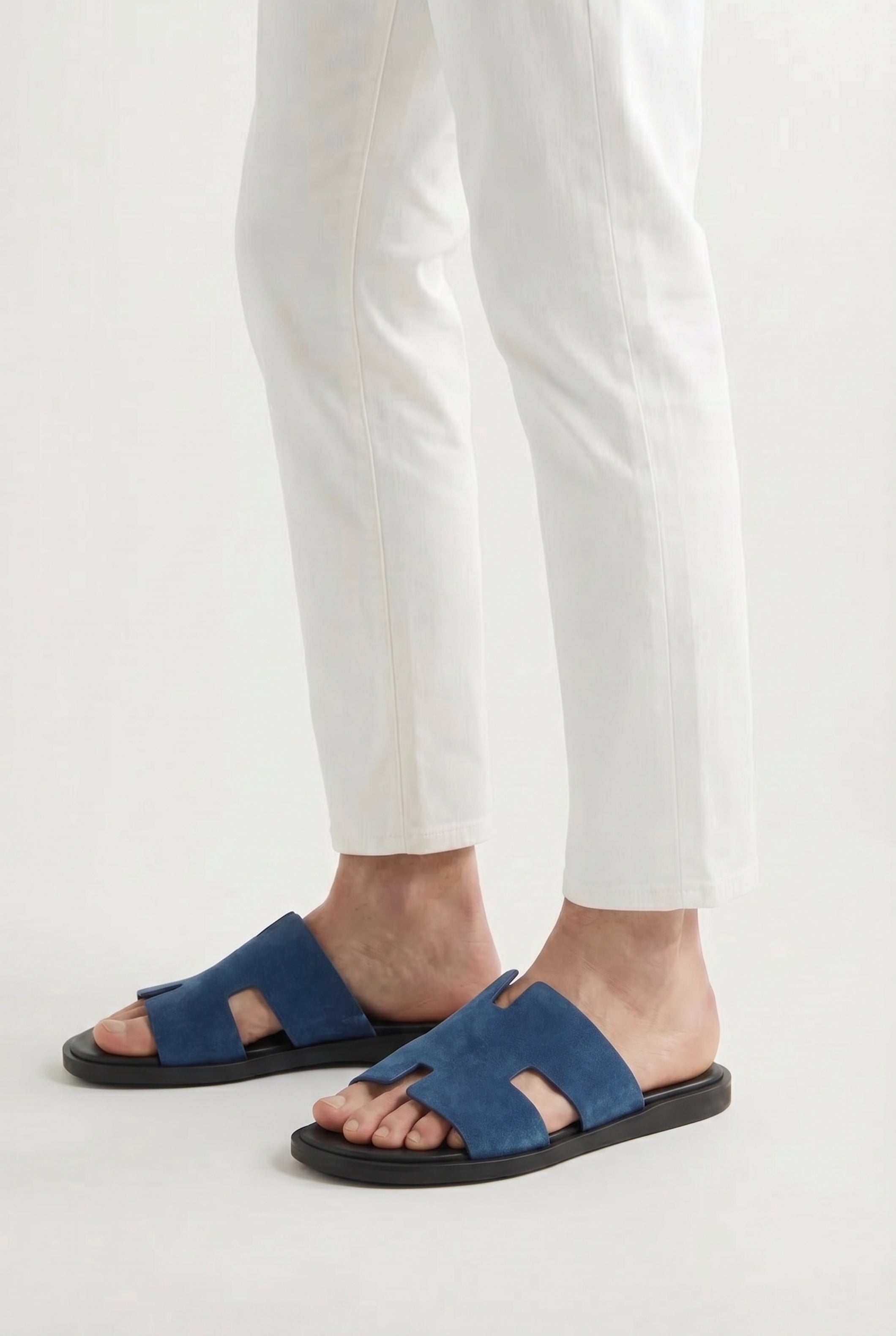 Capri Suède Slide Navy
