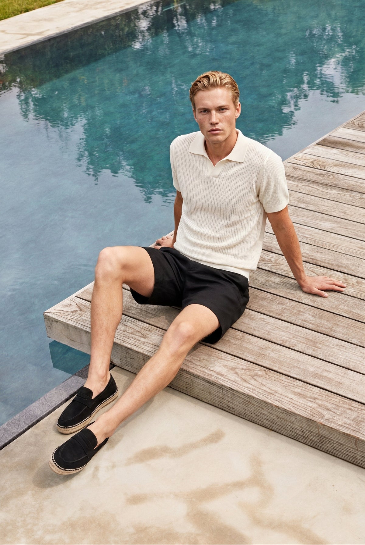 Capri Suede Loafer Black