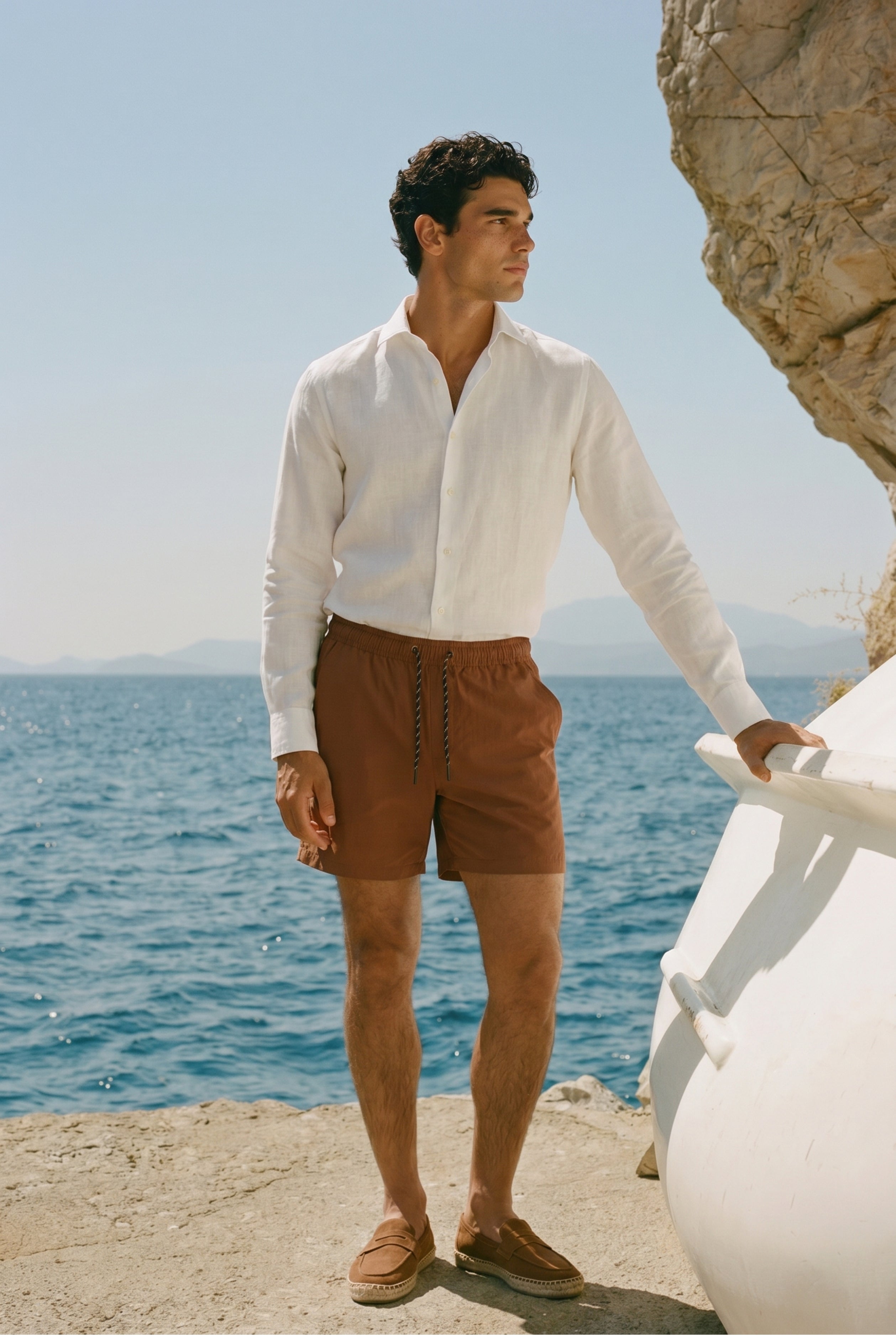 Capri Suede Loafer Tan