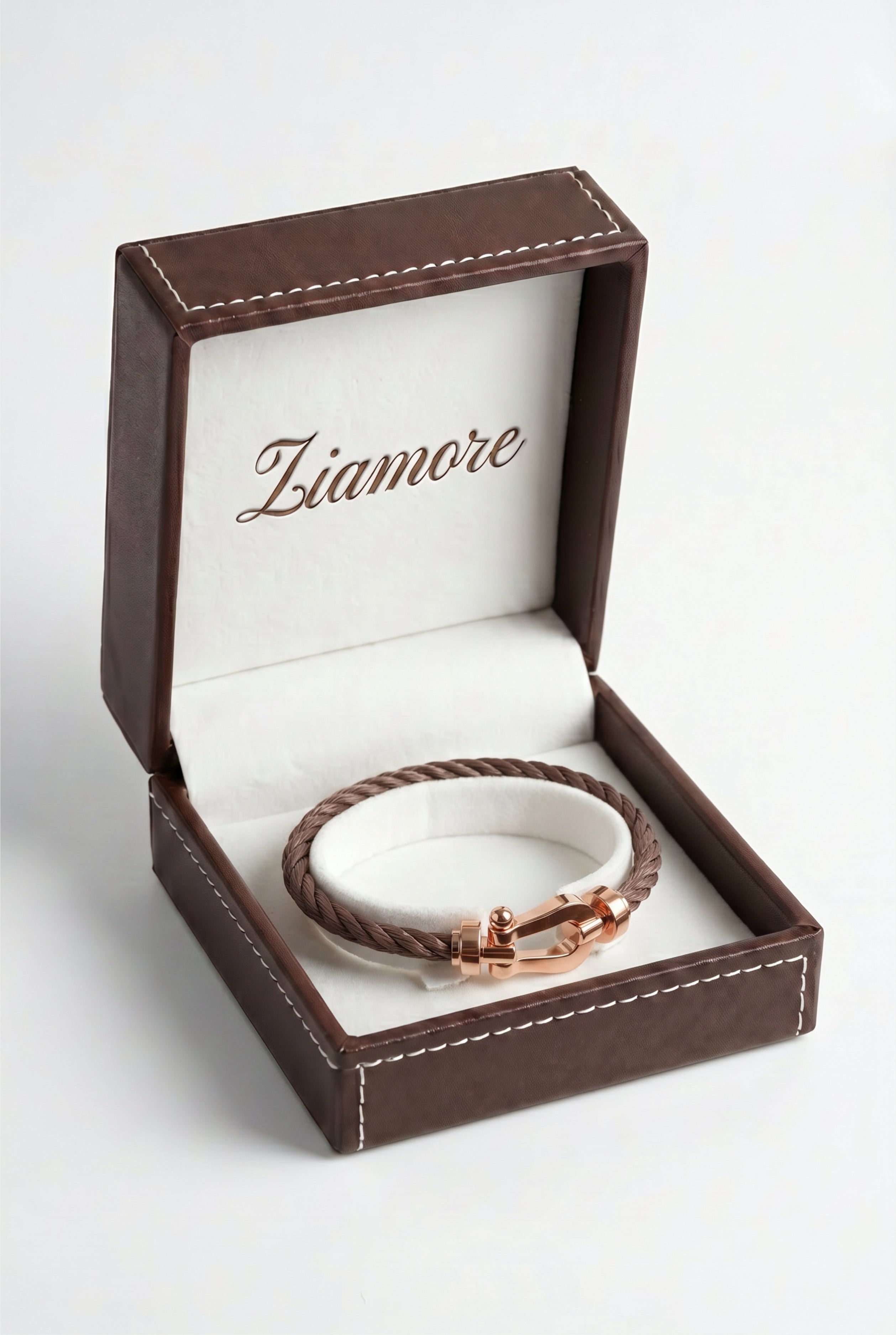 Ziamore Yacht Bracelet Taupe/Rose Gold