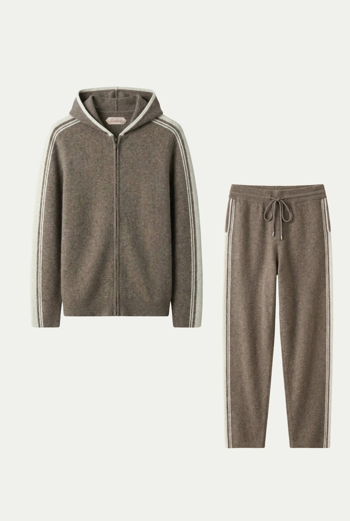 Capri Cashmere Set Taupe