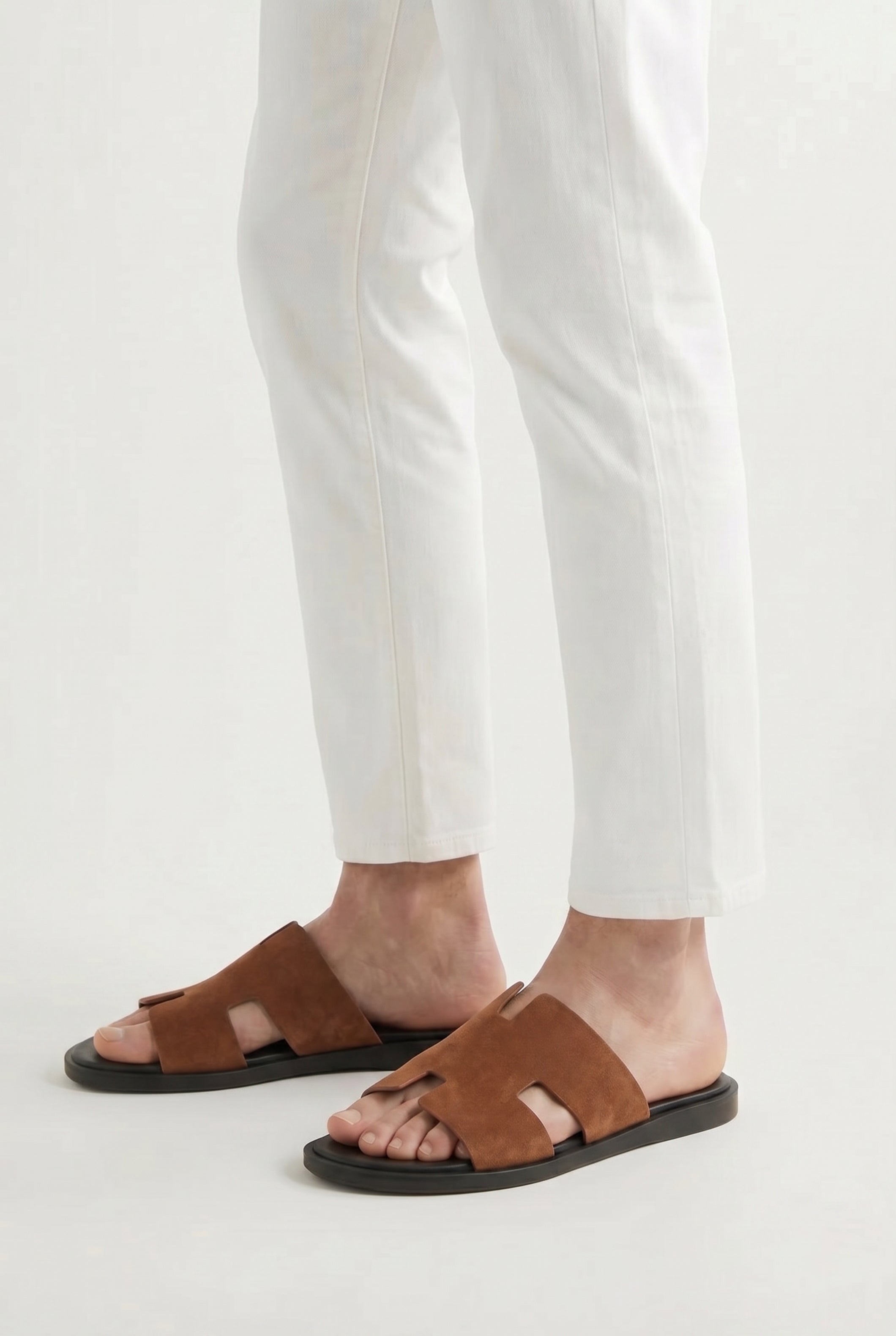 Capri Suède Slide Tan