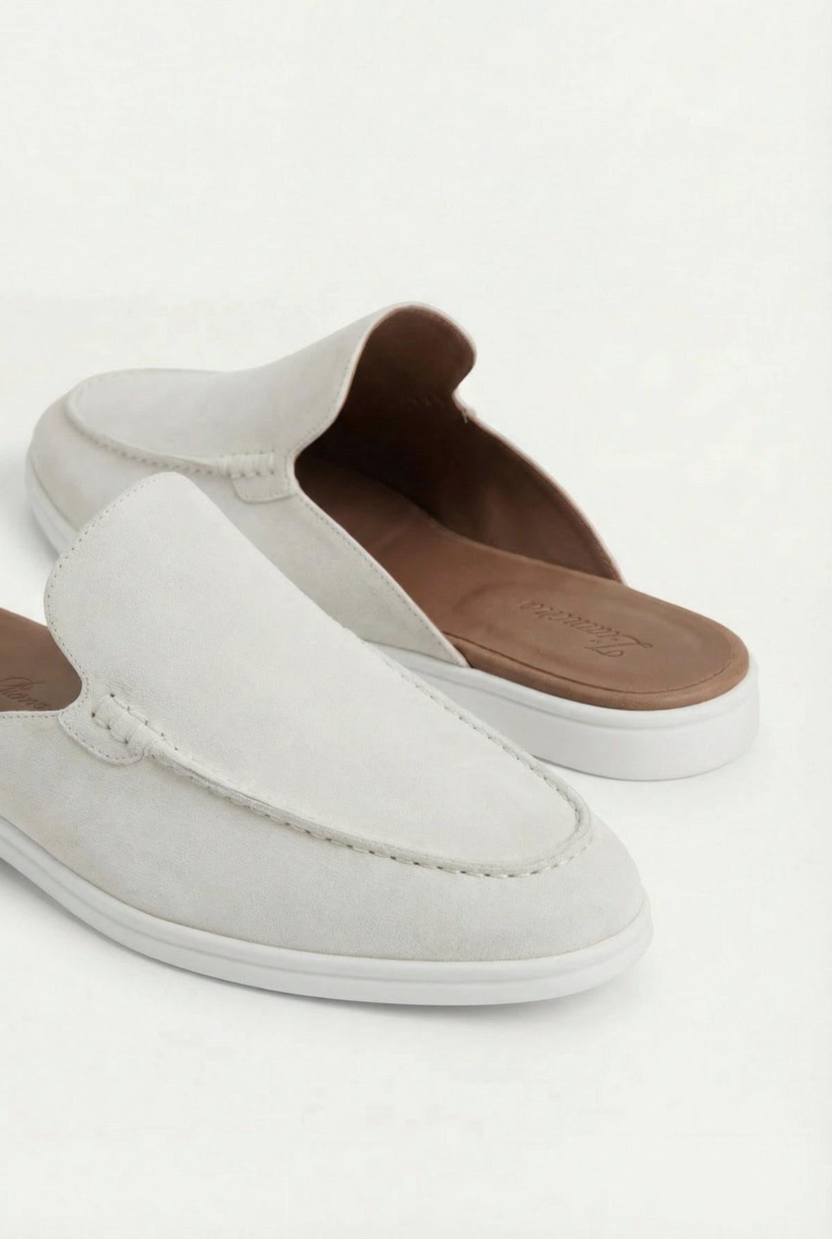 Yacht Suède Mule White