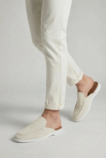 Yacht Suède Mule White