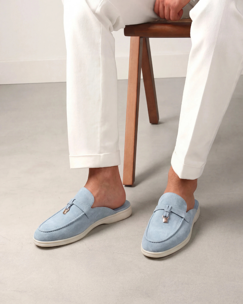 Sky Blue Mediterranean Mule