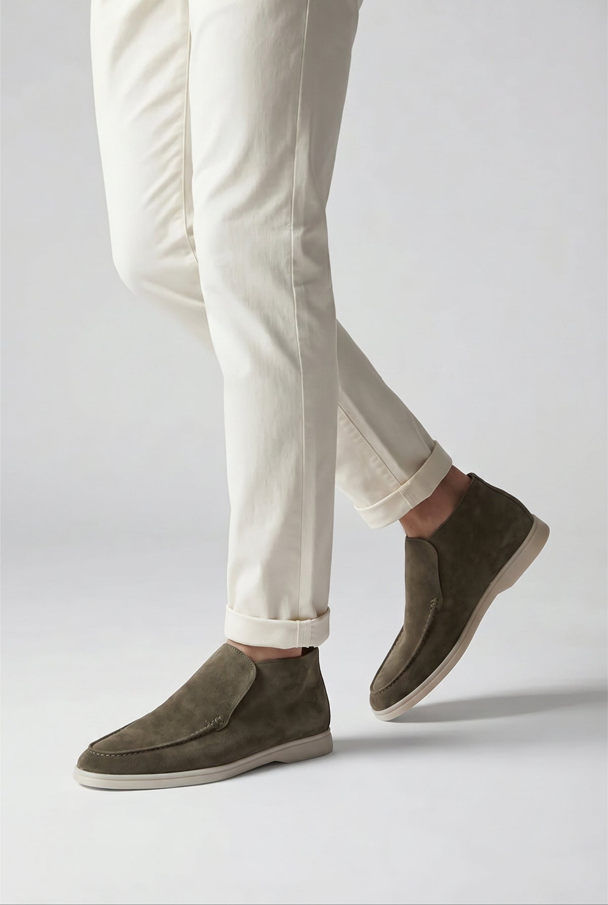 Amalfi Suède City Loafer Dark Taupe