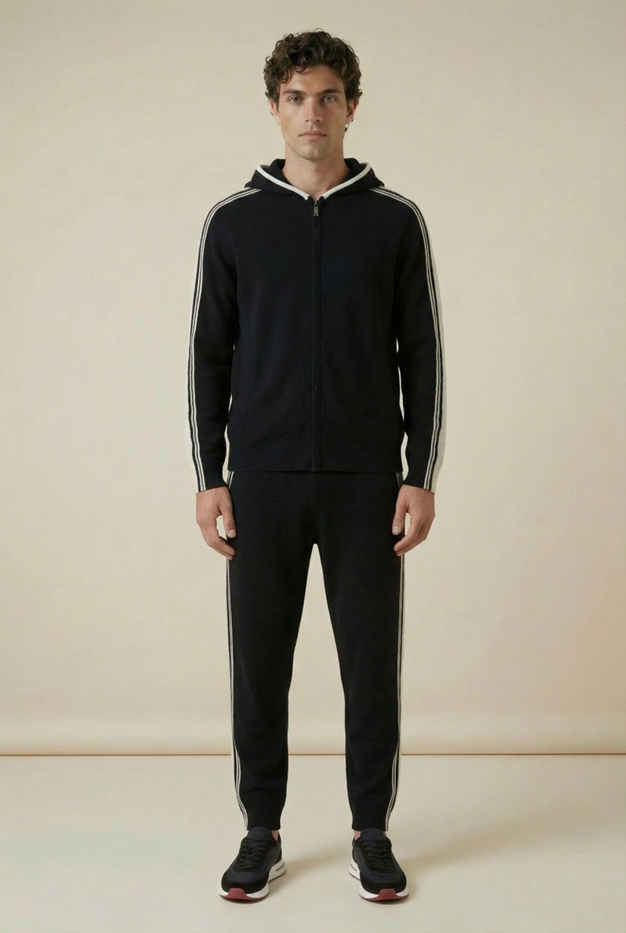 Capri Cashmere Set Black