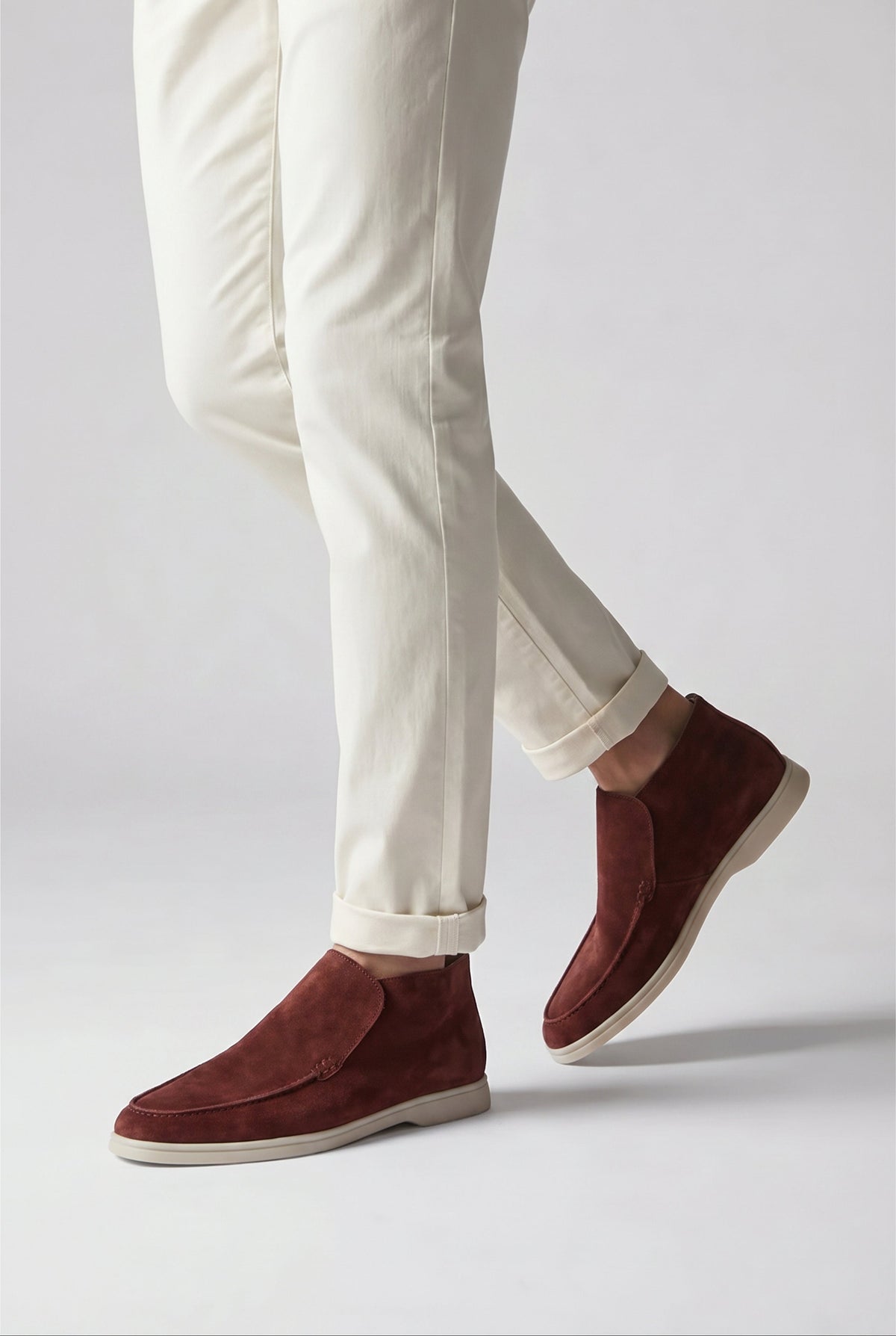 Amalfi Suède City Loafer Burgundy