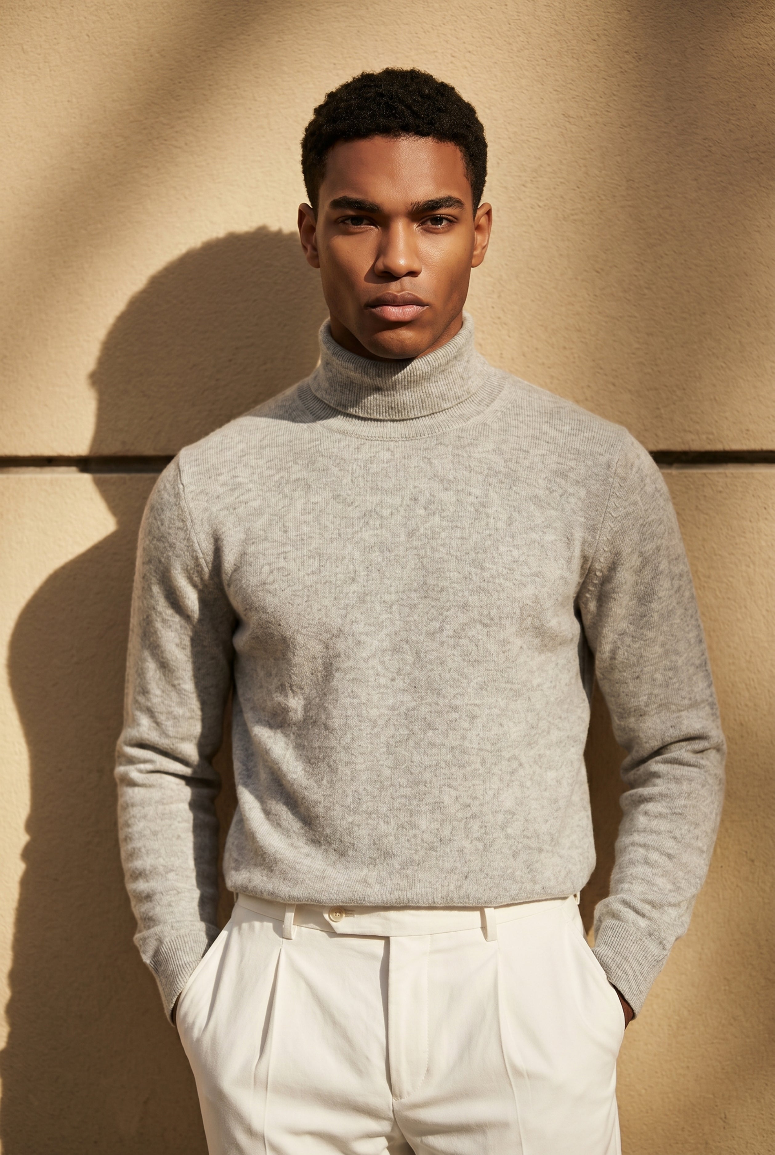 Amalfi Extrafine Rollneck Grey Marl