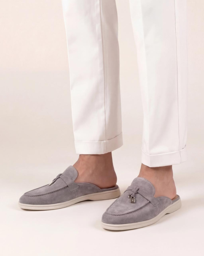 Light Grey Mediterranean Mule