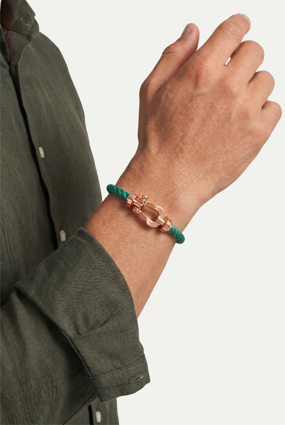 Ziamore Yacht Bracelet Green/Rose Gold