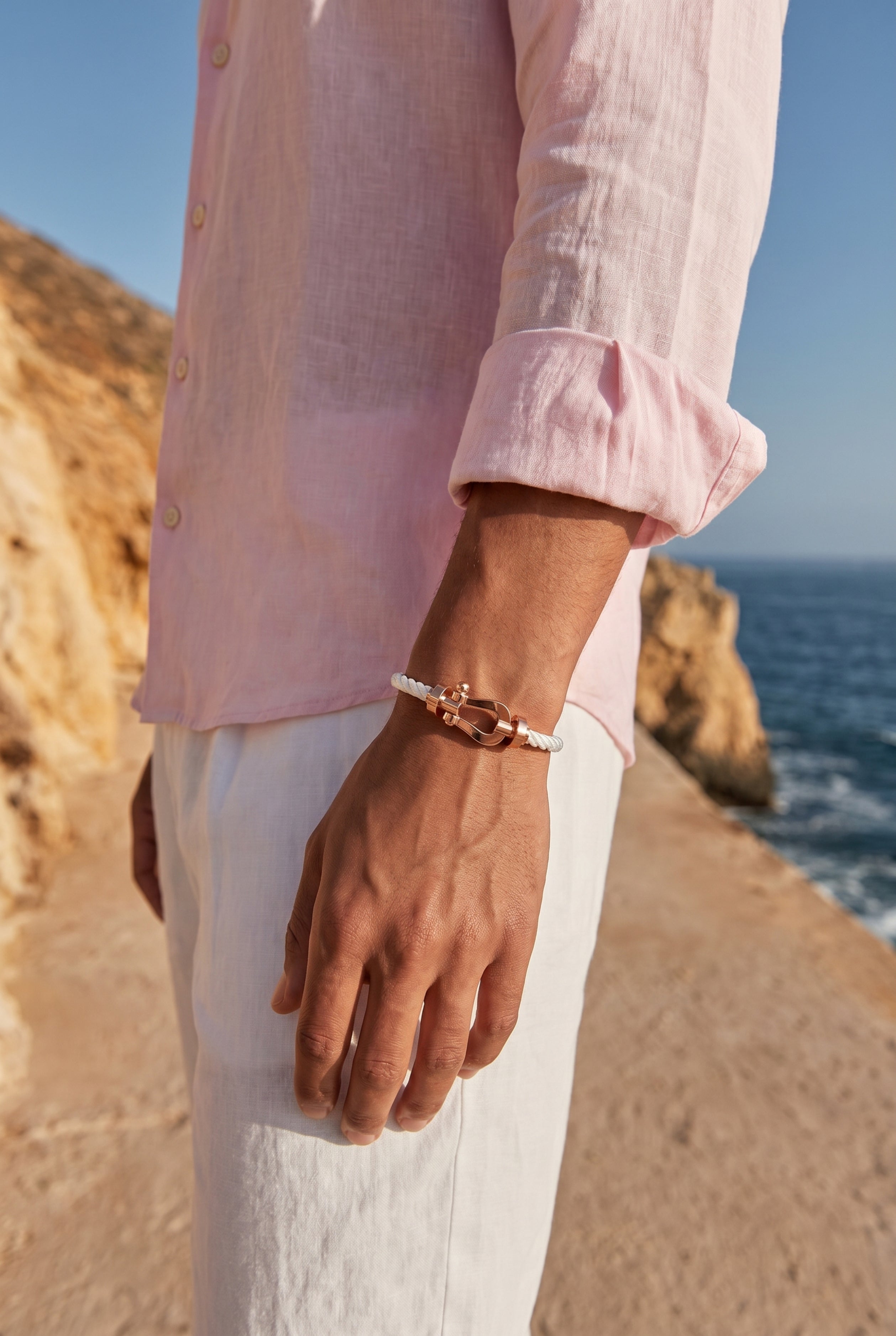 Ziamore Yacht Bracelet White/Rose Gold