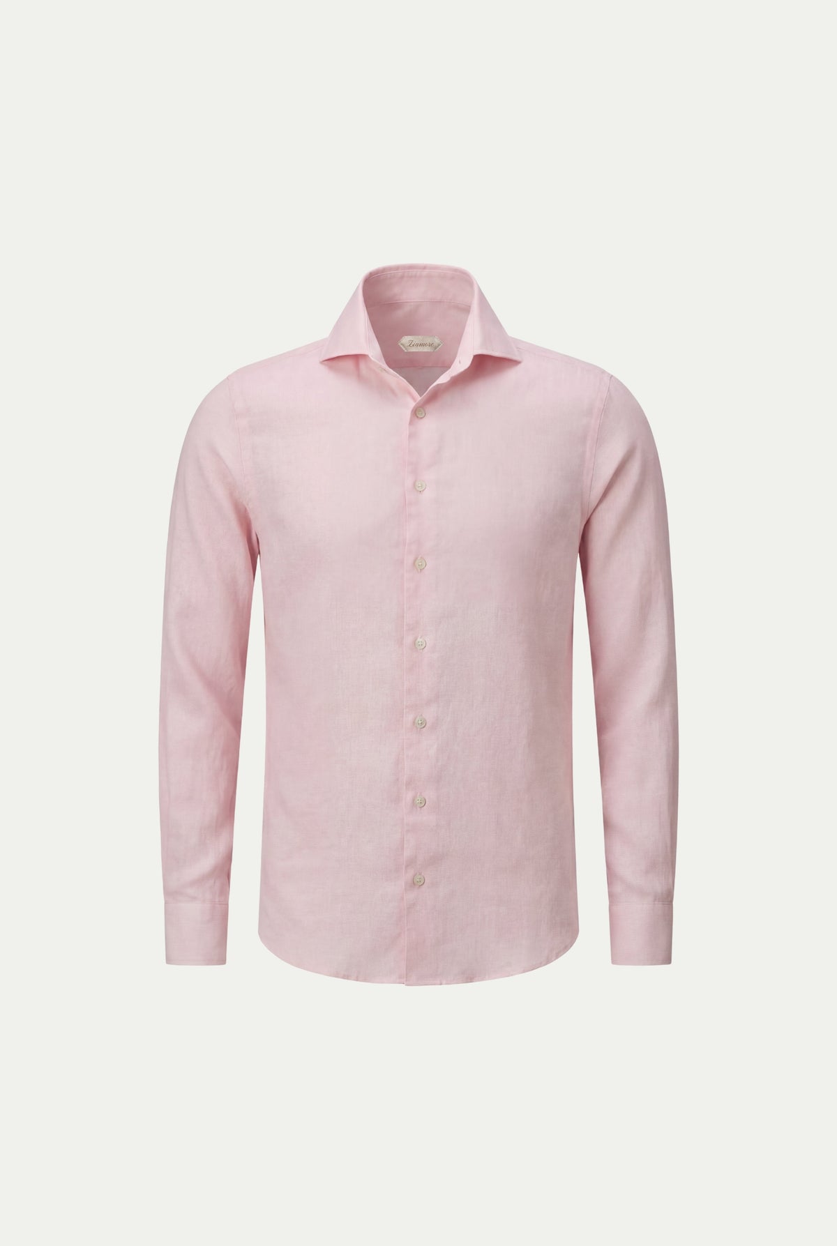 Amalfi Long Sleeve Linen Shirt Pink