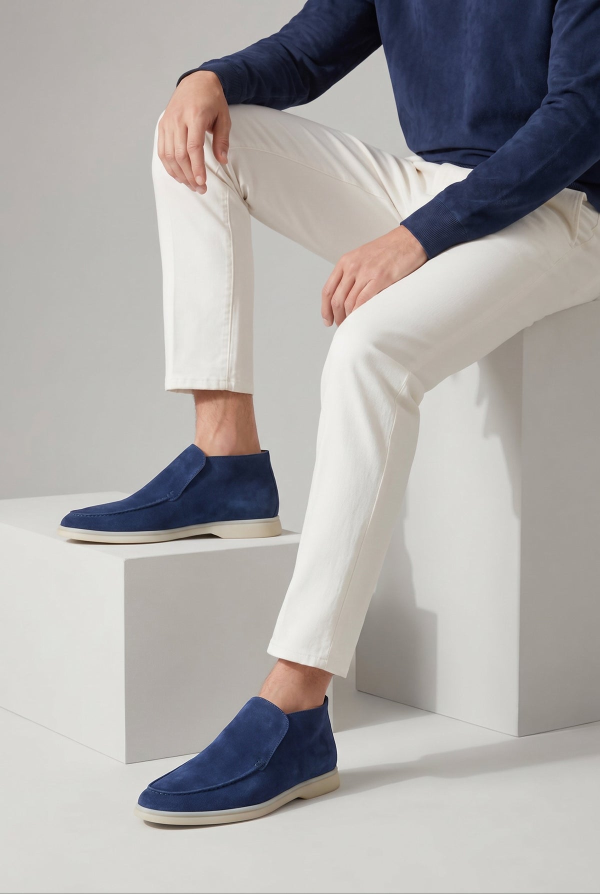 Amalfi Suède City Loafer Royal Blue